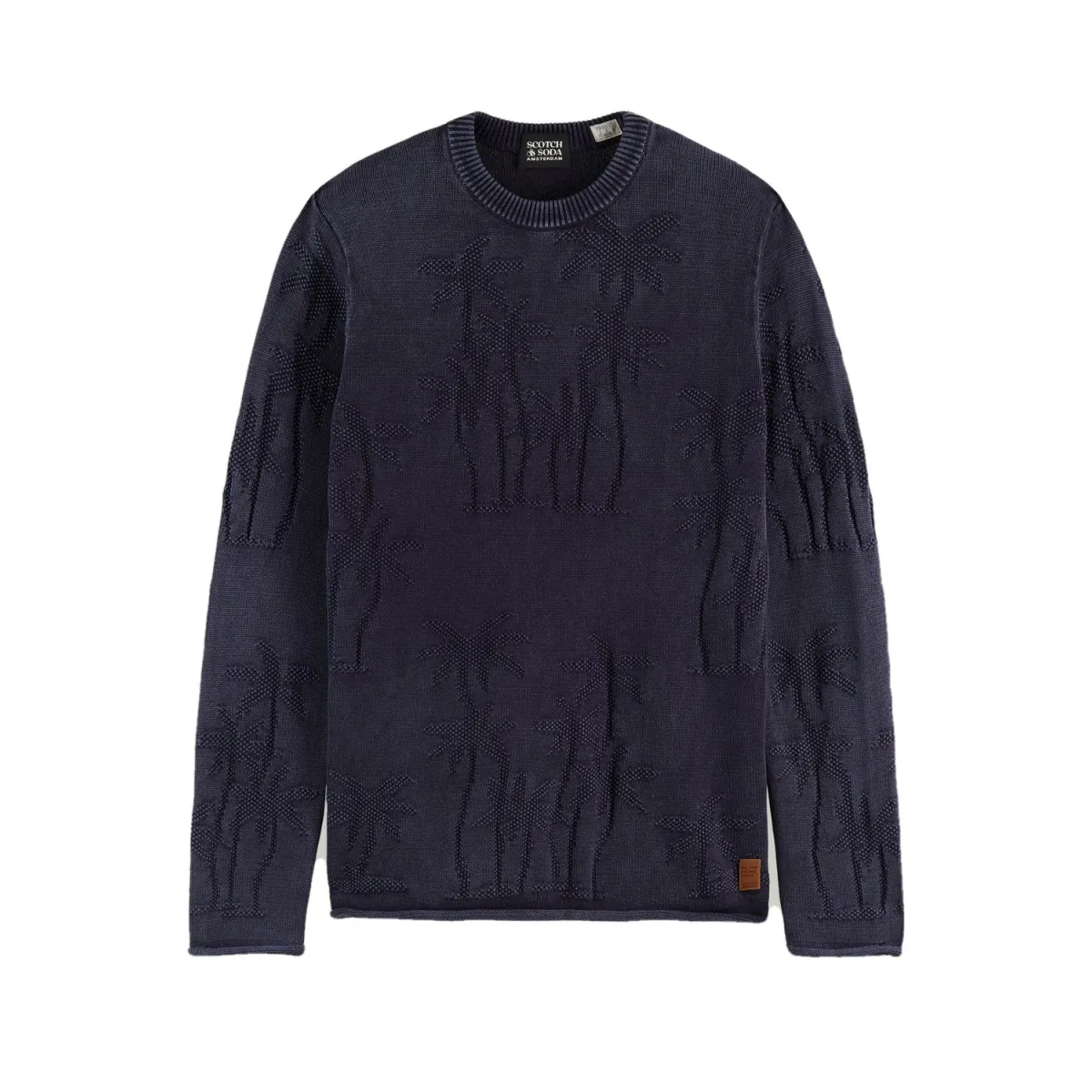 Felpa Jacquard in Cotone Bio