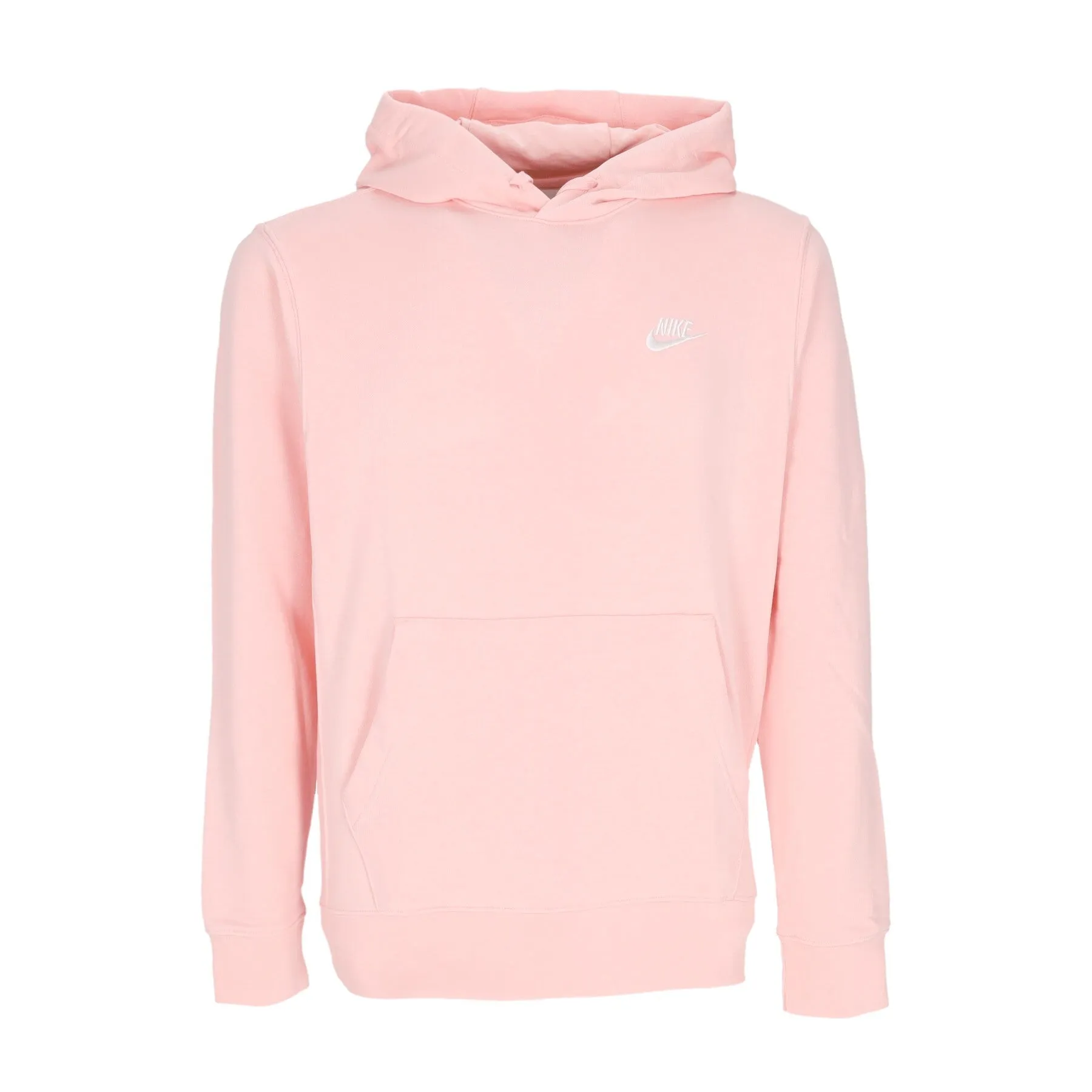 Felpa Leggera Cappuccio Uomo Sportswear Club Hoodie Pink Bloom/pink Bloom/white