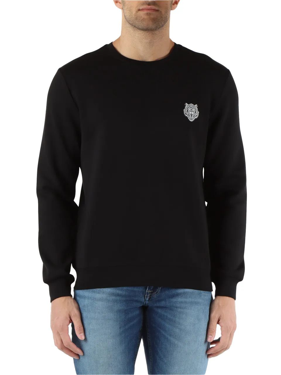 Felpa slim fit in misto cotone