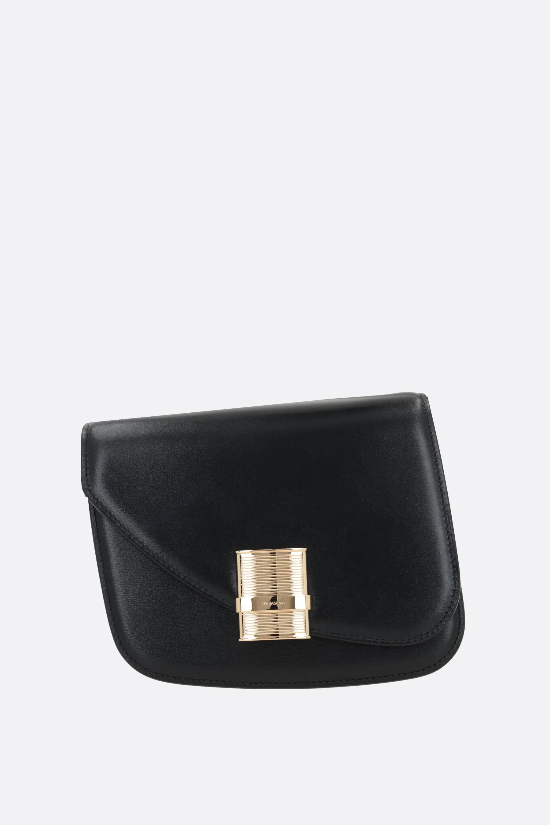  FERRAGAMO borsa a spalla Fiamma small in pelle liscia 