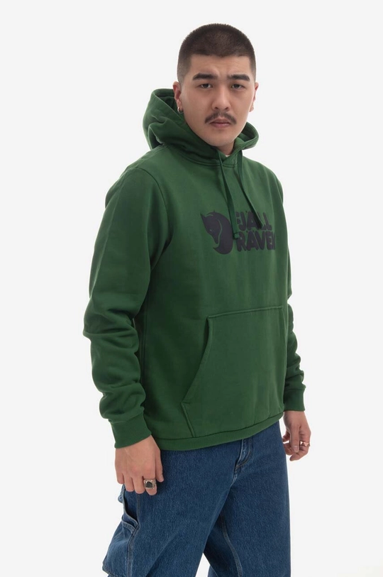 Fjallraven felpa in cotone Logo Hoodie