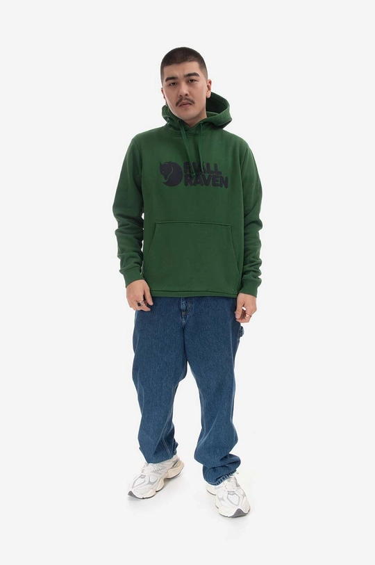 Fjallraven felpa in cotone Logo Hoodie