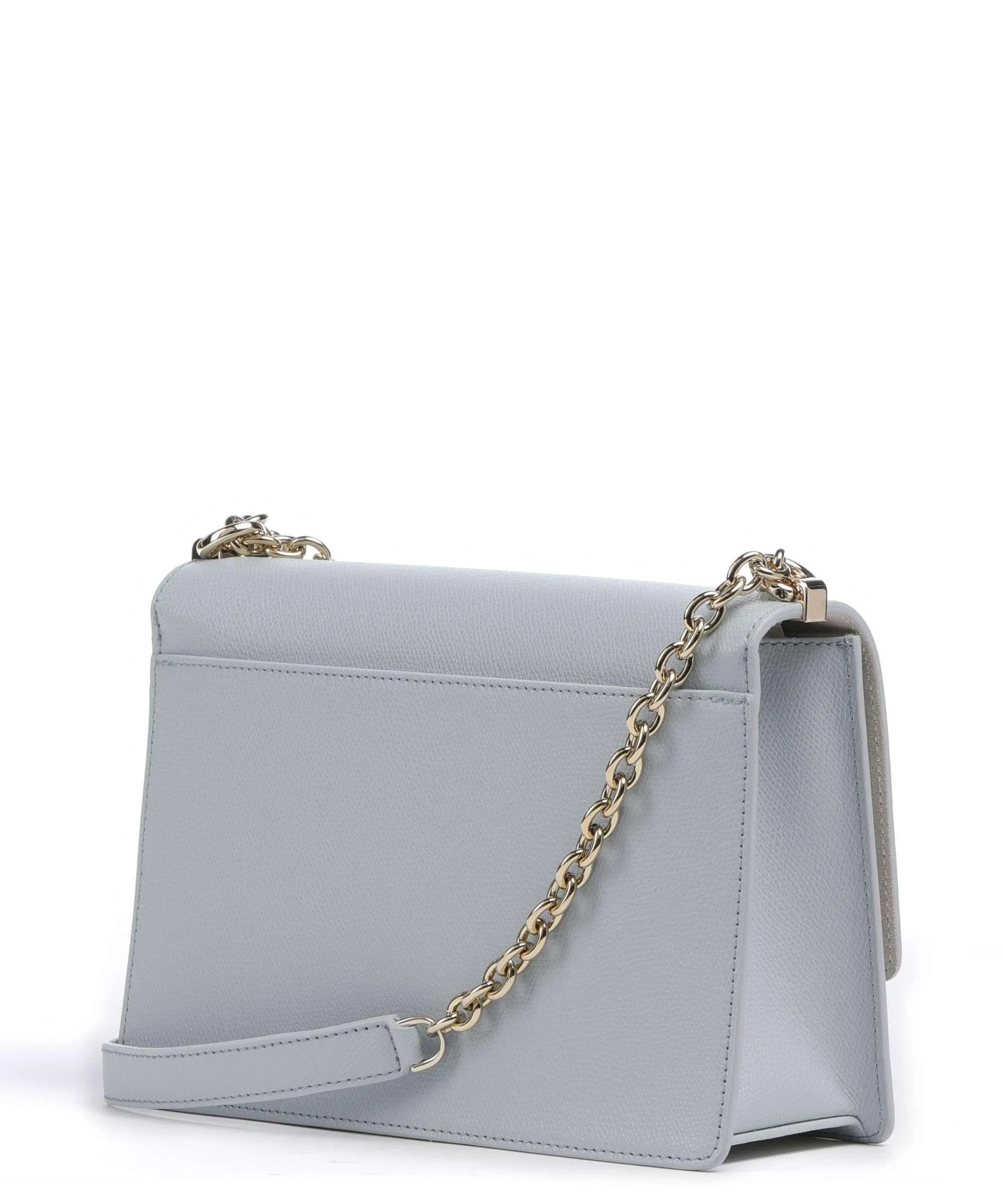  Furla 1927 S Borsa a spalla pelle granulata blu chiaro  