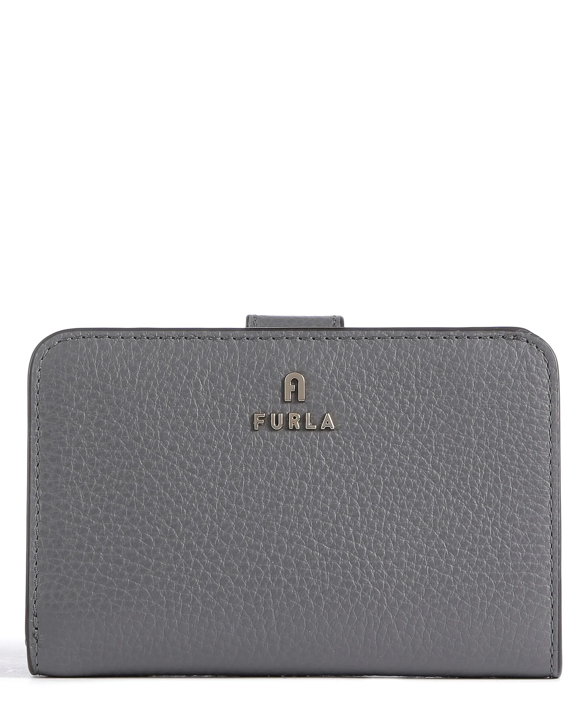  Furla Camelia M Portafoglio pelle granulata grigio scuro  
