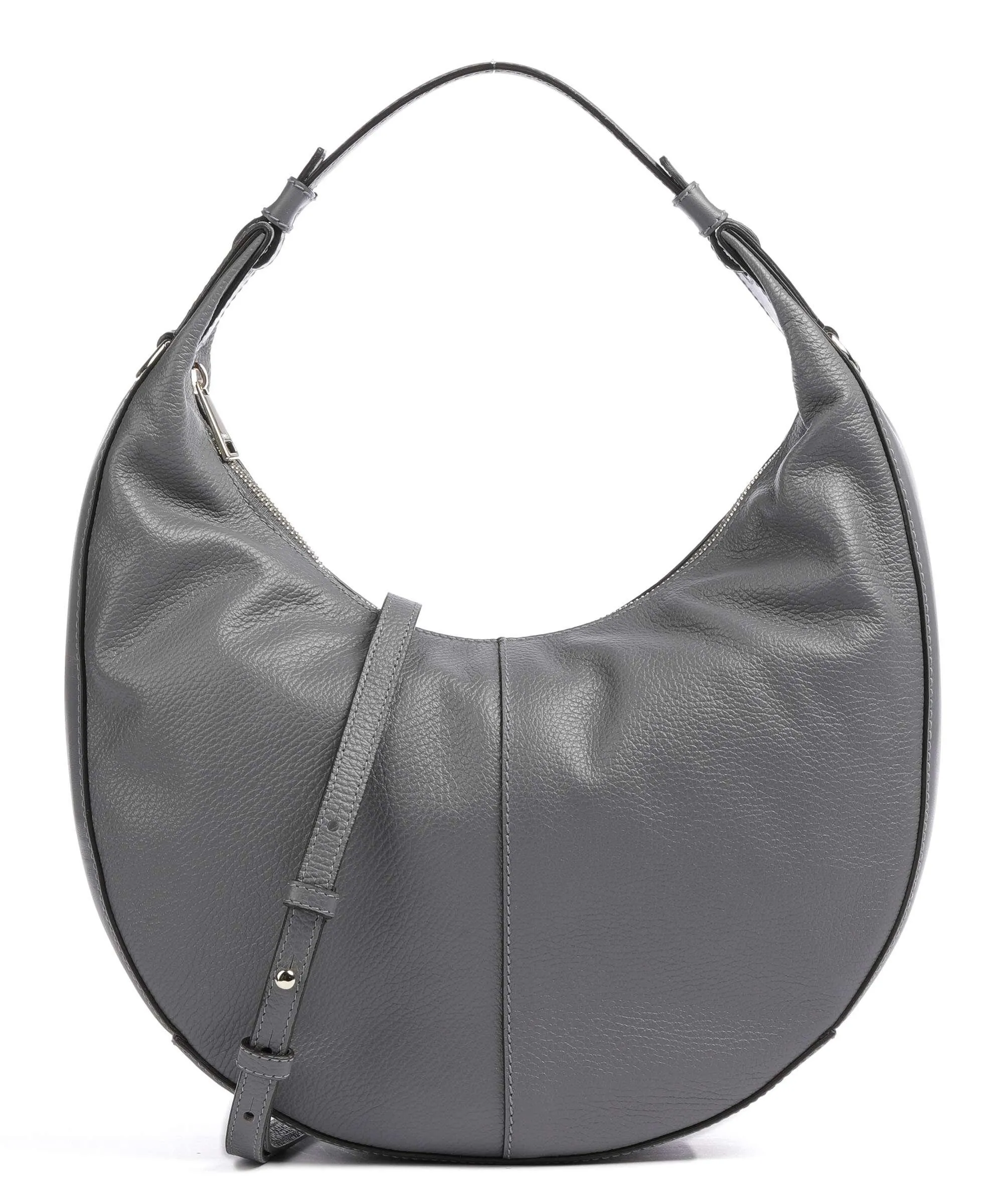  Furla Miastella S Borsa hobo pelle di vitello grana grigio scuro  