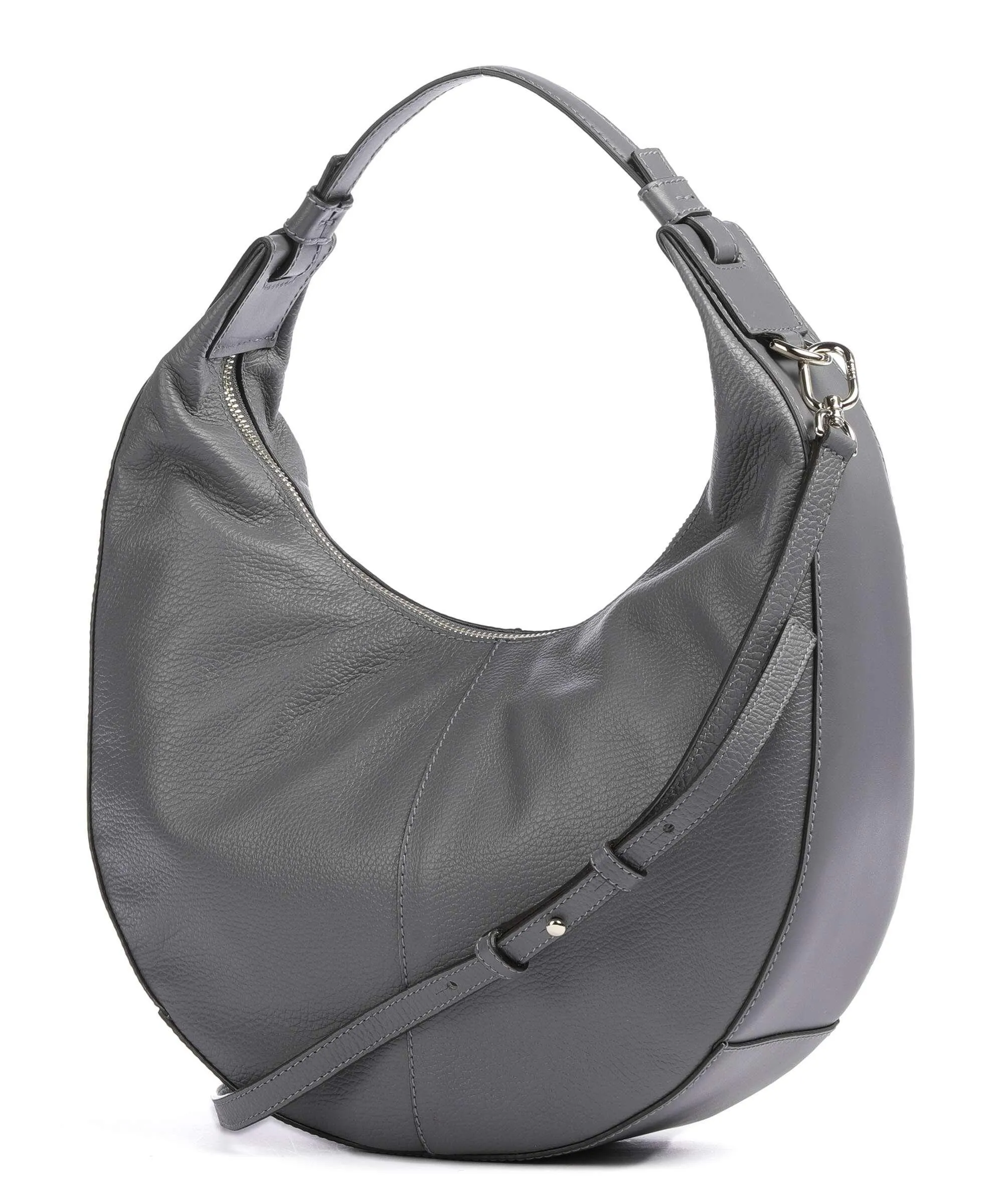  Furla Miastella S Borsa hobo pelle di vitello grana grigio scuro  