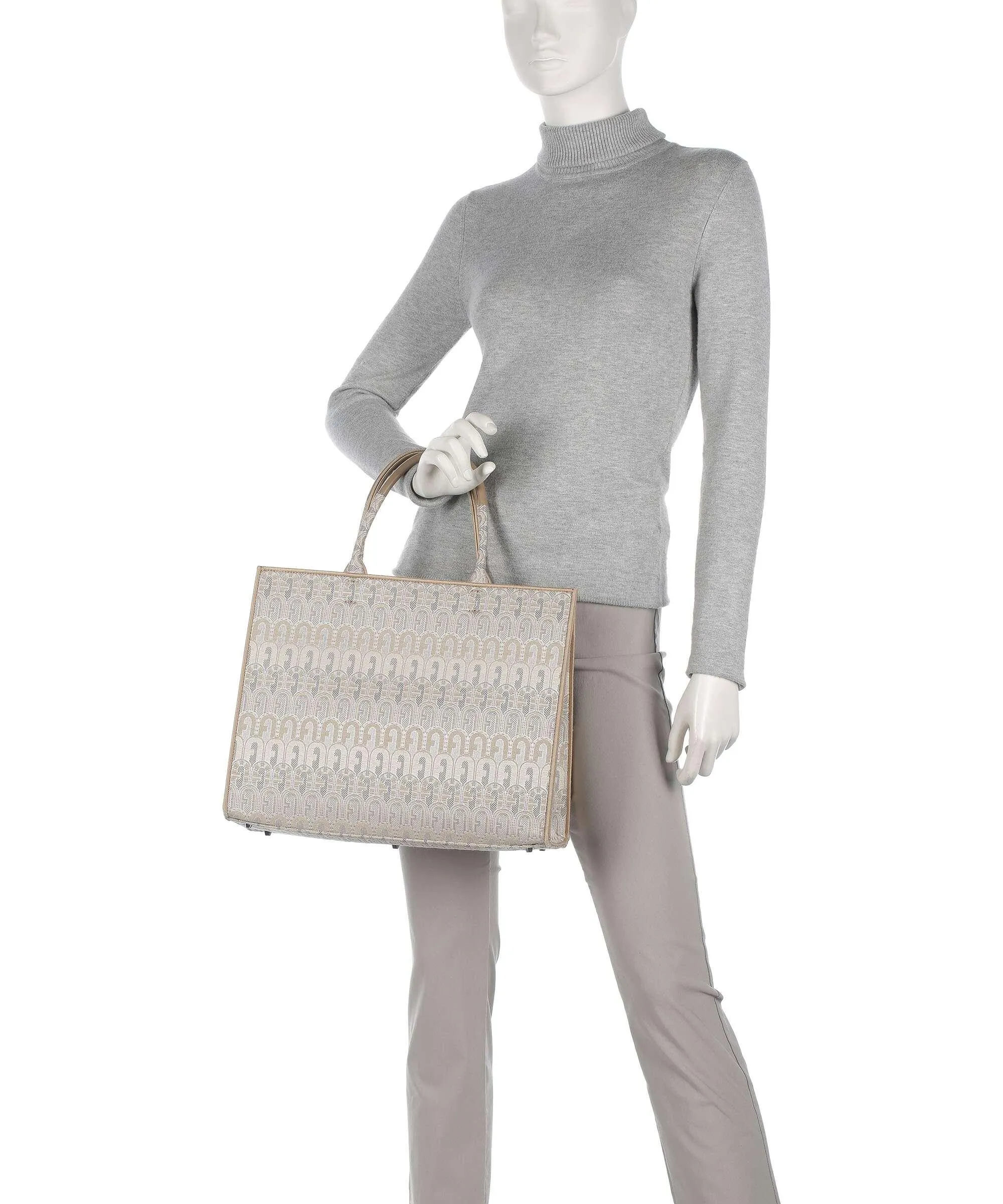  Furla Opportunity L Borsa a mano cotone, poliestere natura  