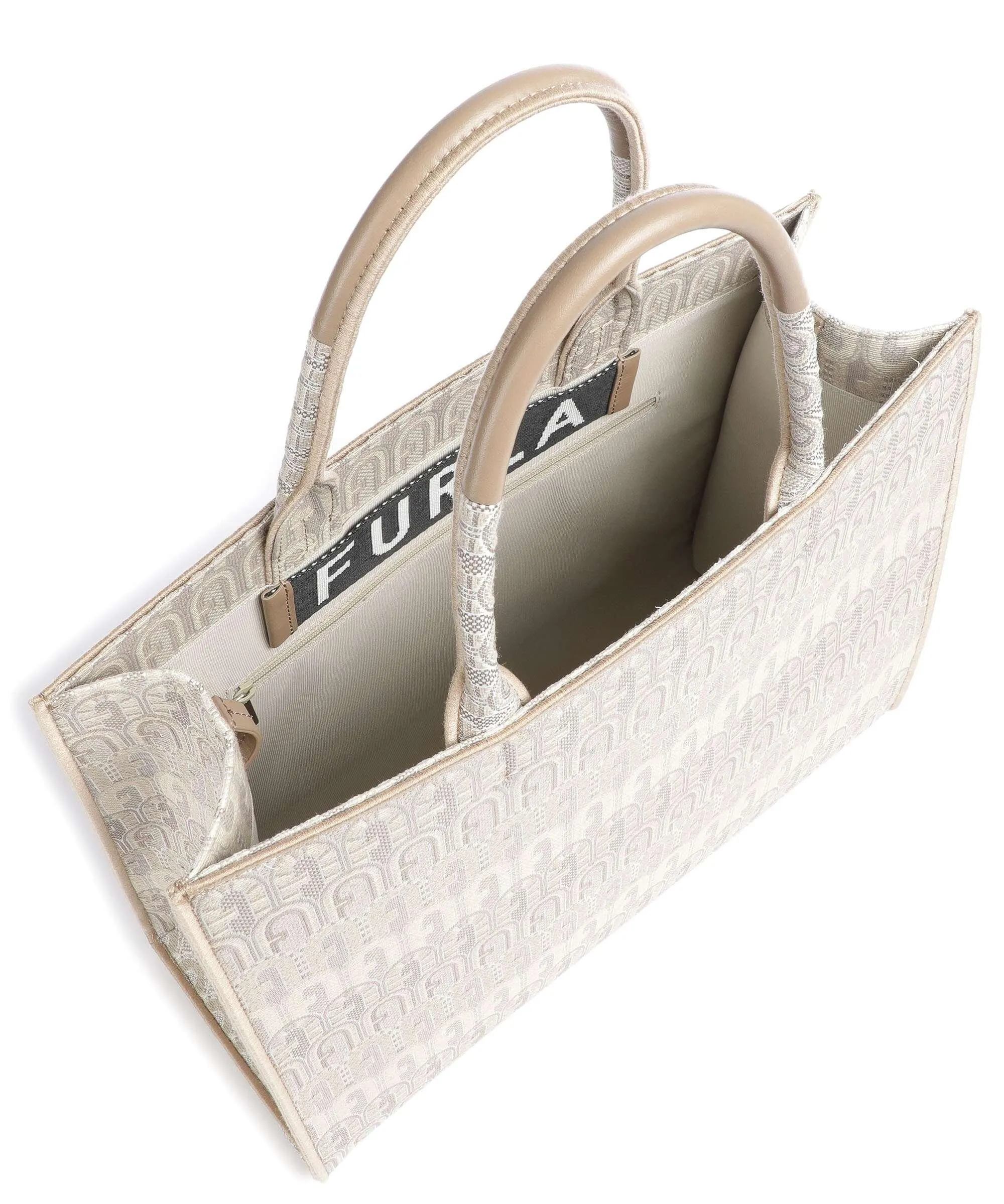  Furla Opportunity L Borsa a mano cotone, poliestere natura  
