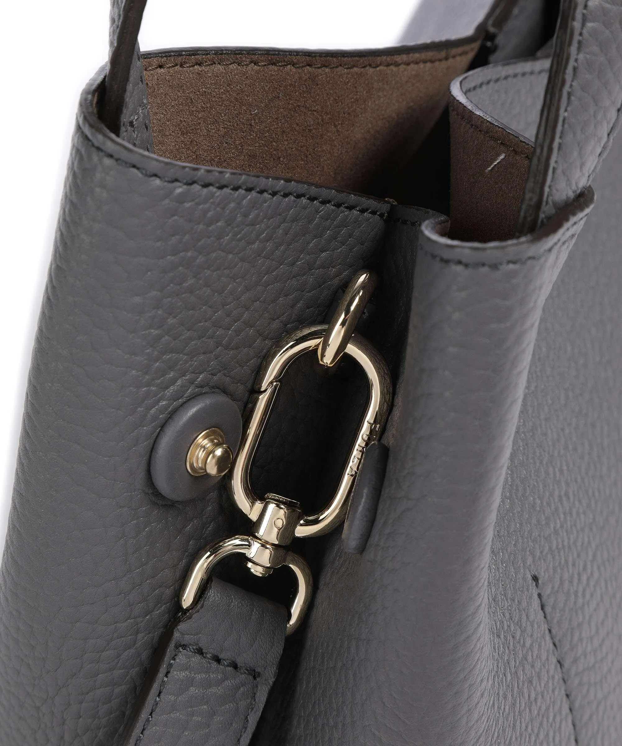  Furla Primula S Borsa hobo pelle granulata grigio scuro  