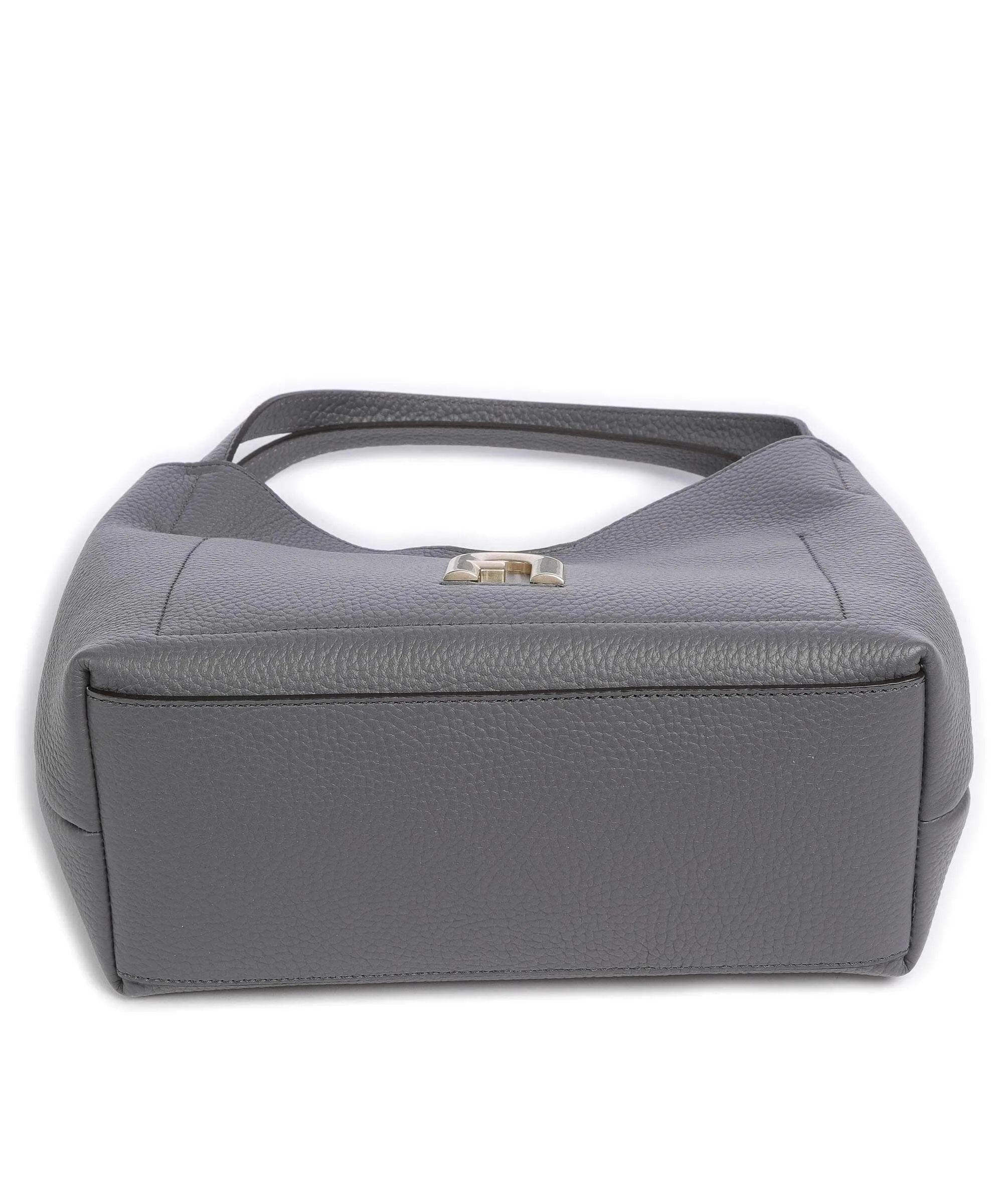  Furla Primula S Borsa hobo pelle granulata grigio scuro  