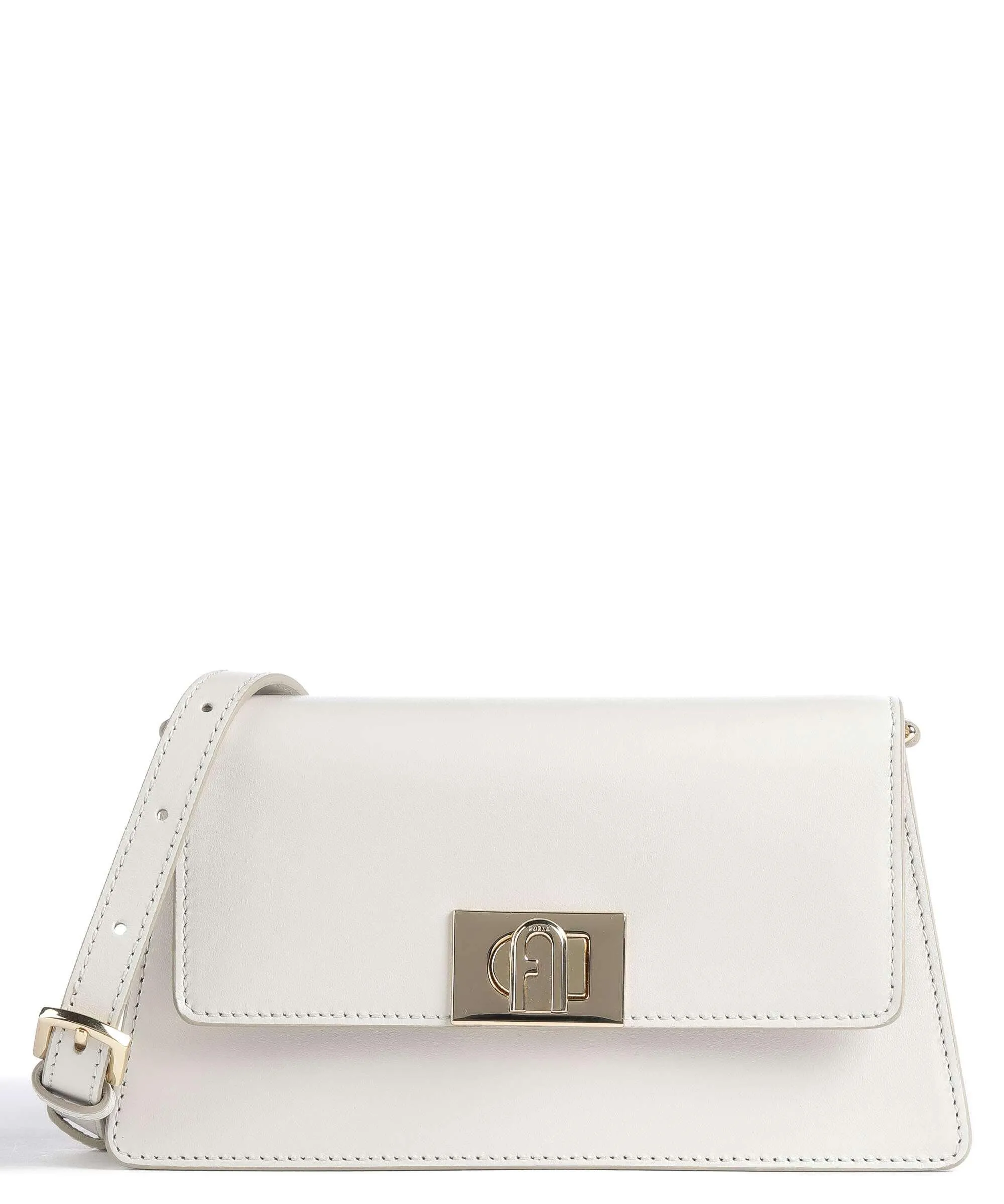  Furla Zoe Mini Borsa a tracolla pelle liscia beige  