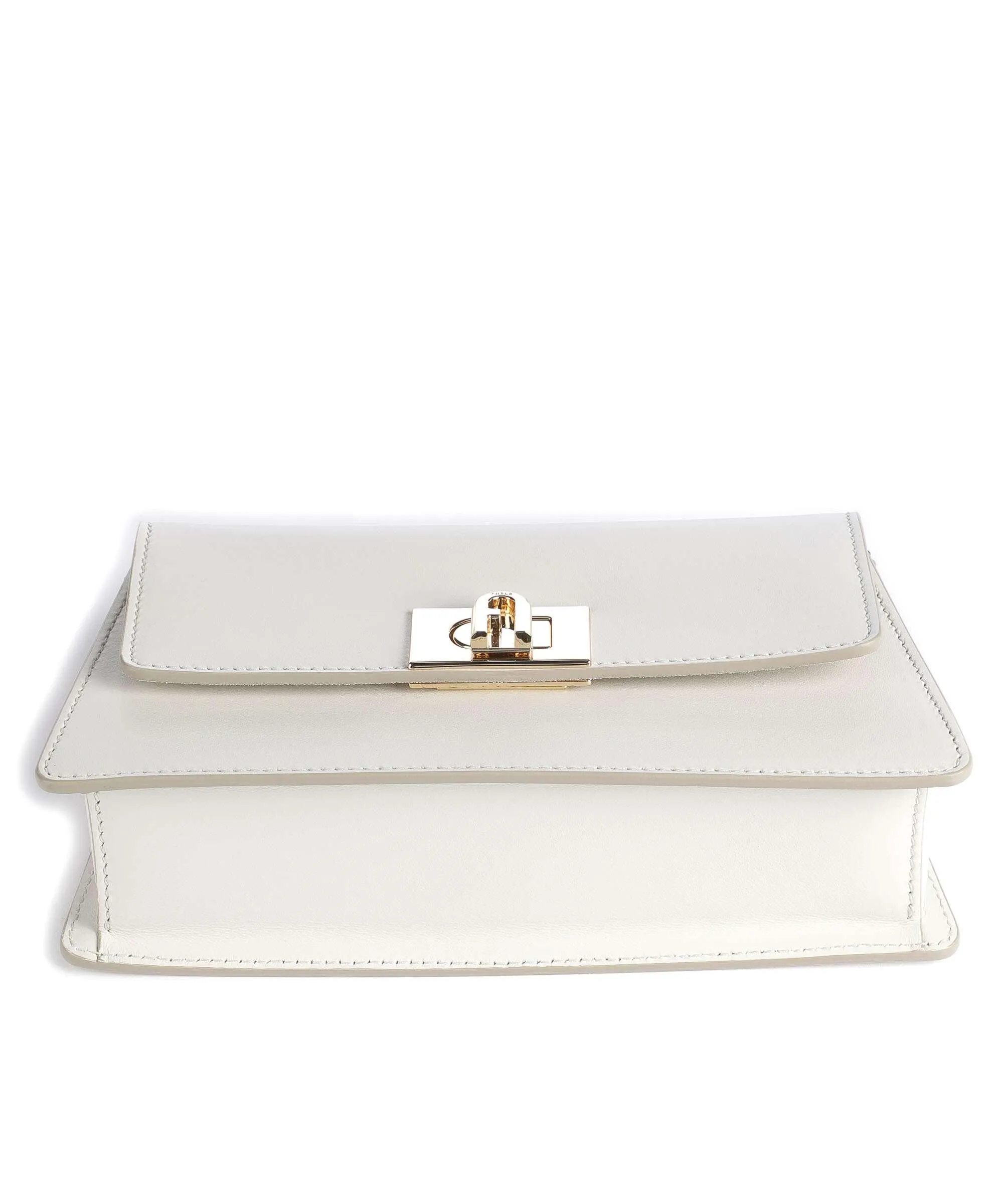  Furla Zoe Mini Borsa a tracolla pelle liscia beige  
