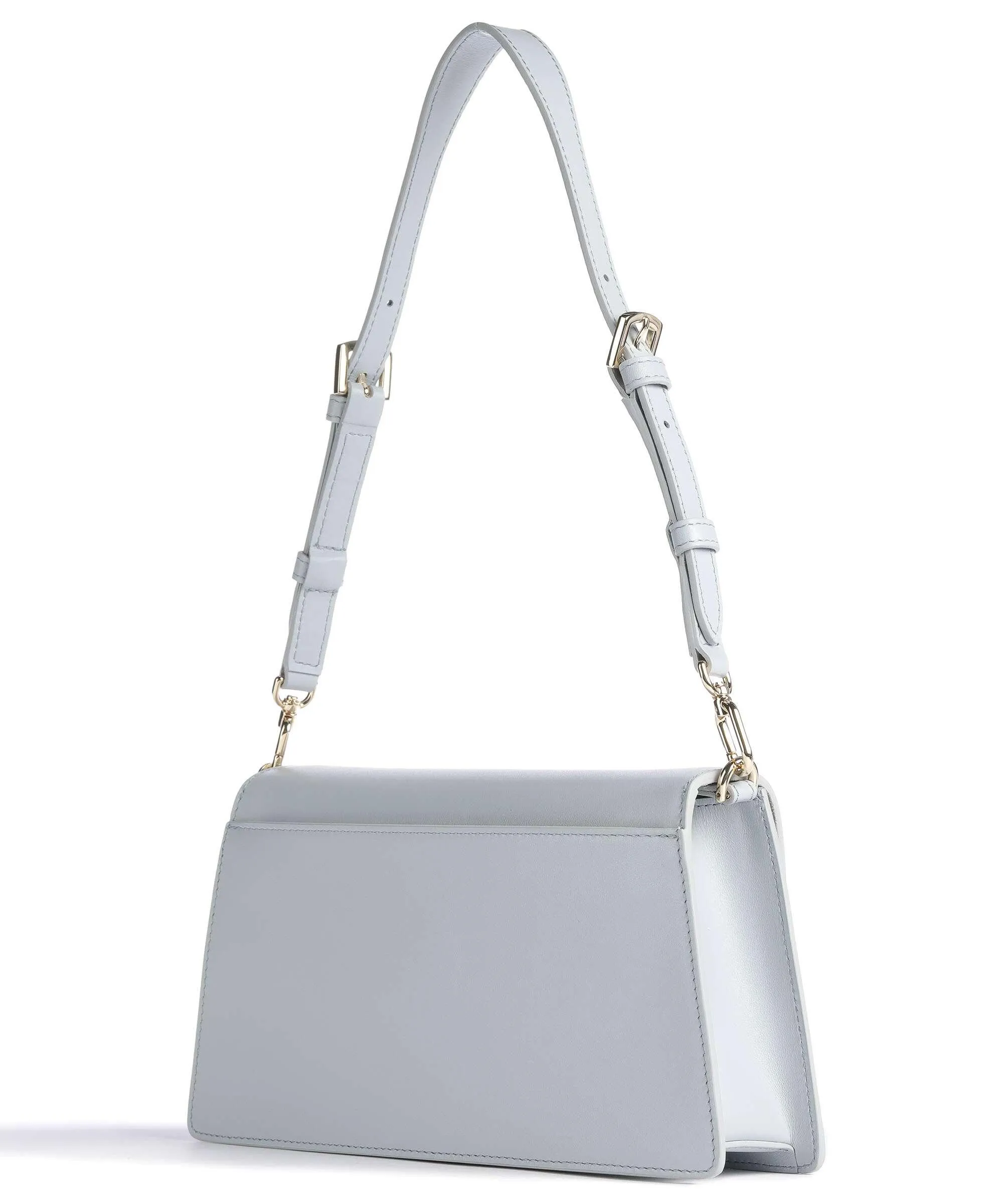  Furla Zoe S Borsa a spalla pelle blu-grigio  