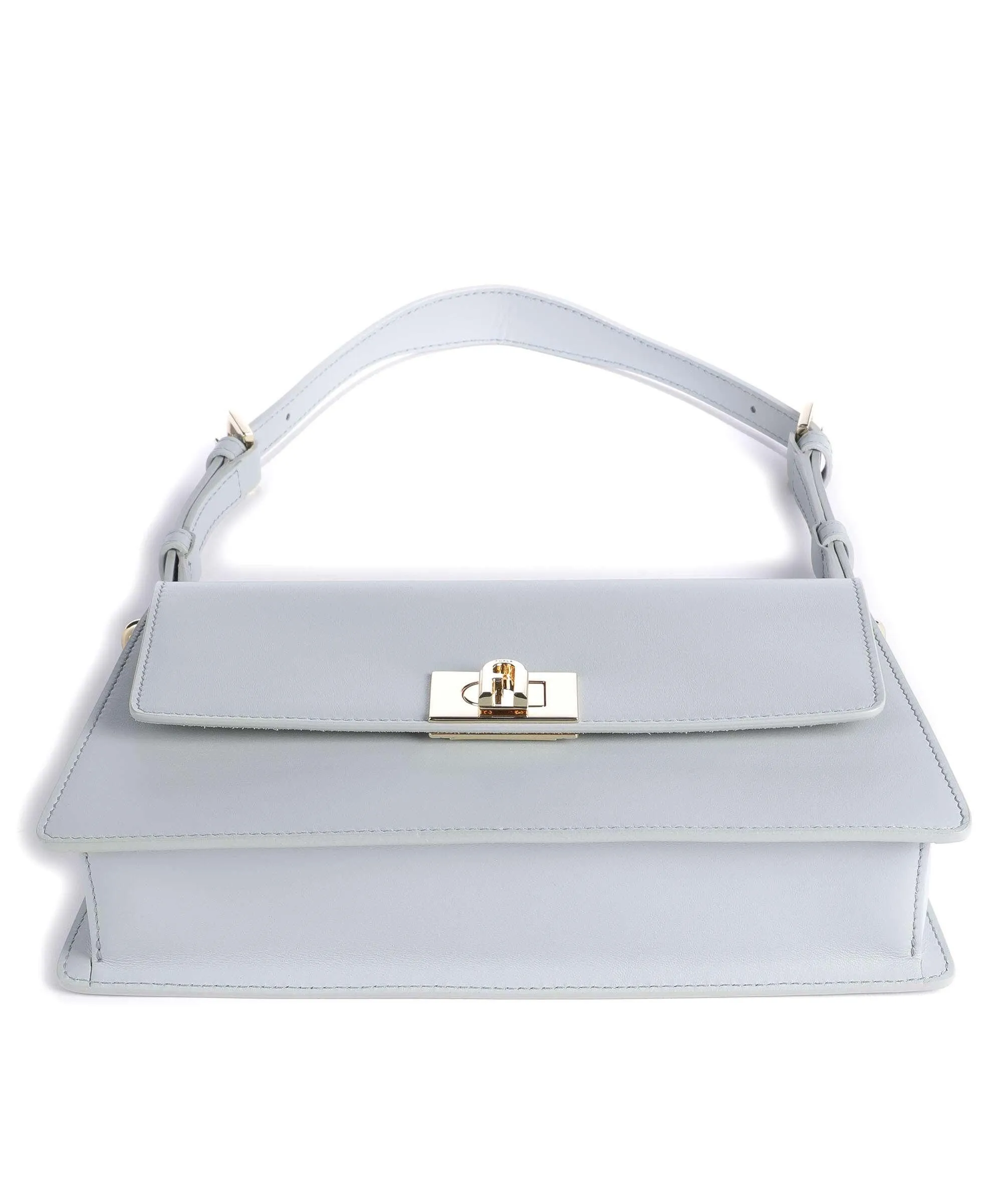  Furla Zoe S Borsa a spalla pelle blu-grigio  