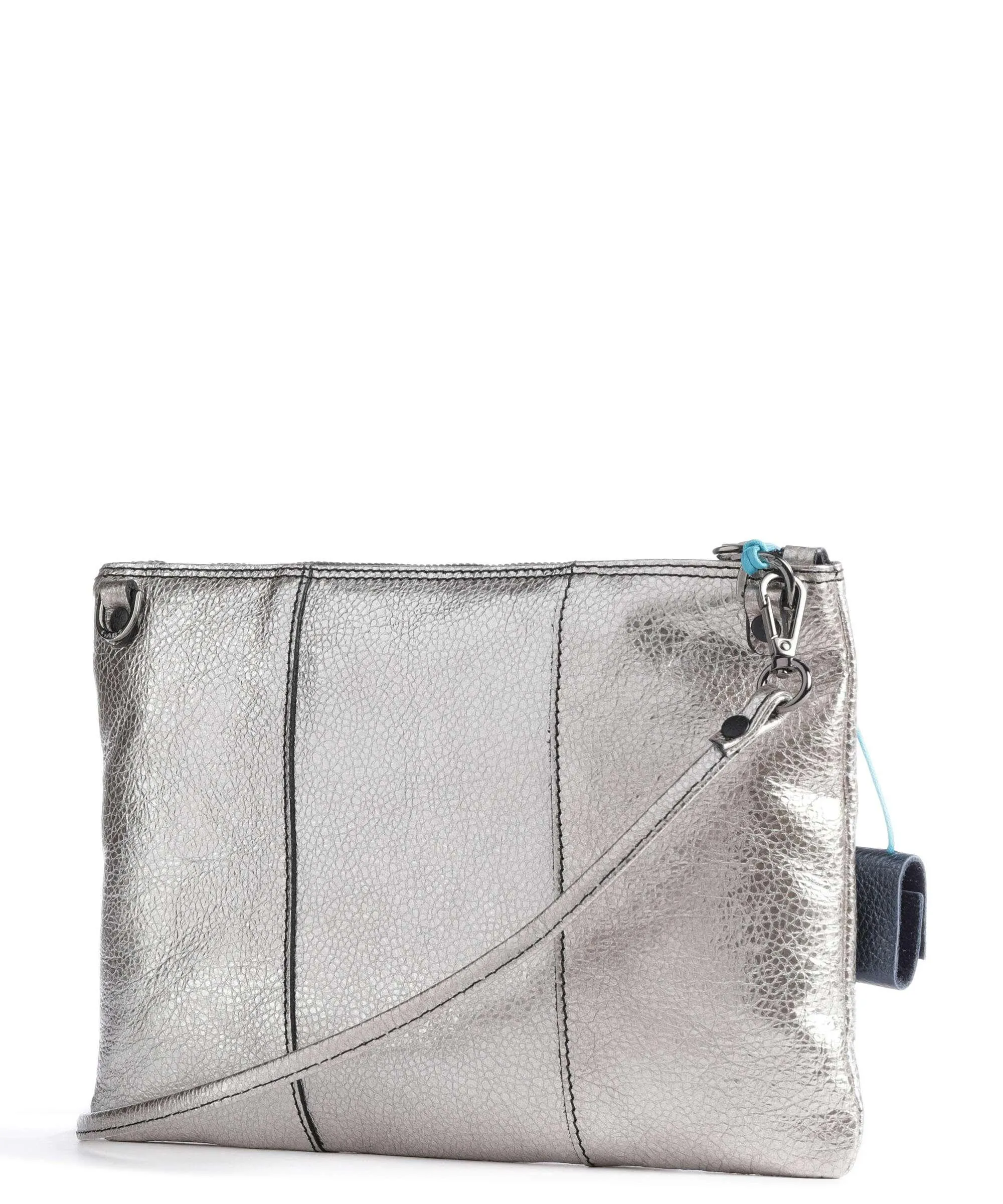  Gabs Beyonce M Borsa a spalla pelle di vitello grana argento  