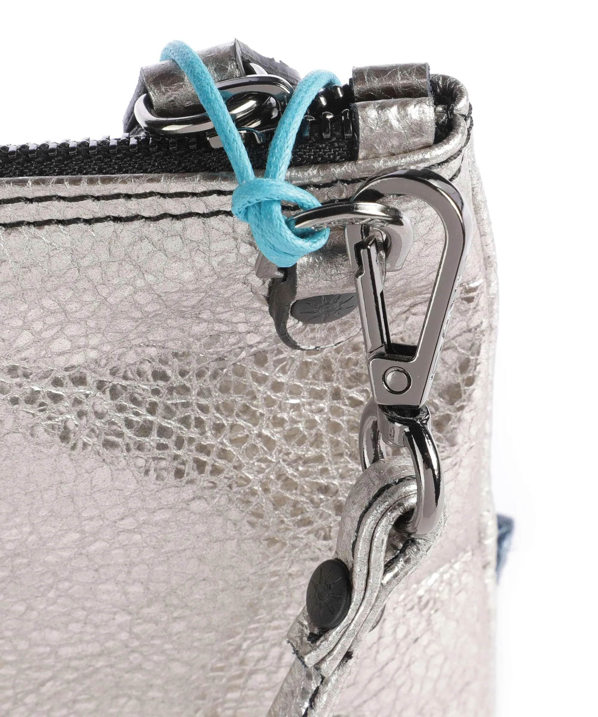  Gabs Beyonce M Borsa a spalla pelle di vitello grana argento  