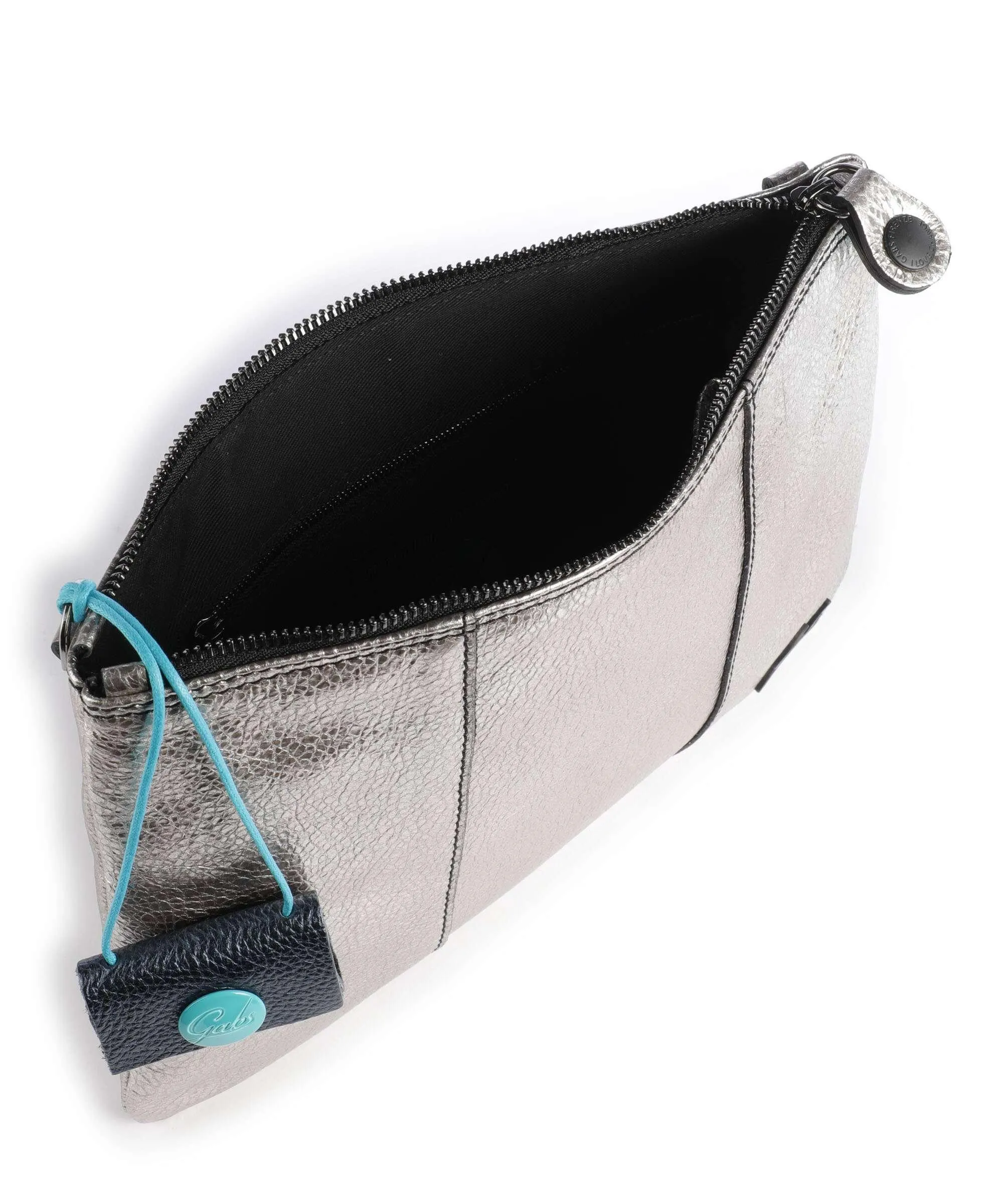  Gabs Beyonce M Borsa a spalla pelle di vitello grana argento  