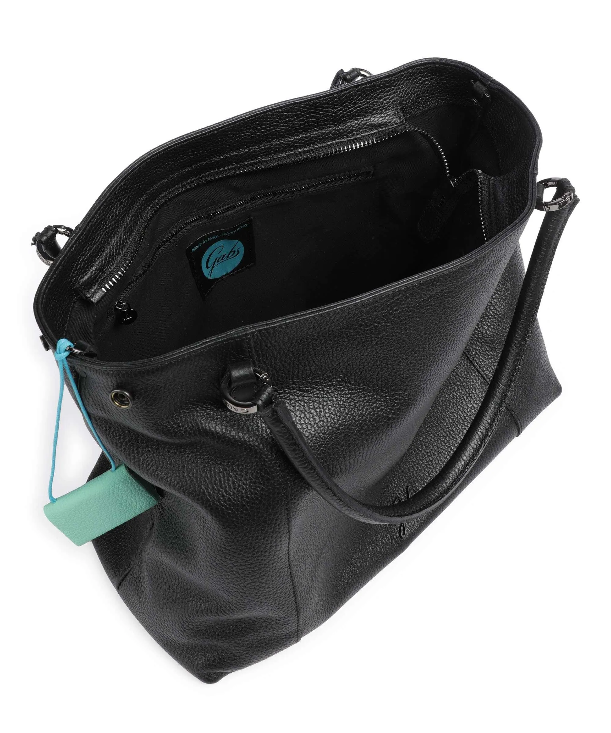  Gabs Marisa L Borsa shopper pelle di vitello grana nero  