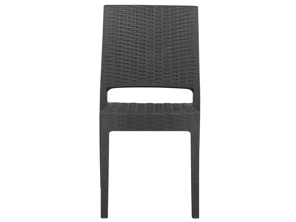 Garden Dining Set 6 Seater FOSSANO Graphite Grey