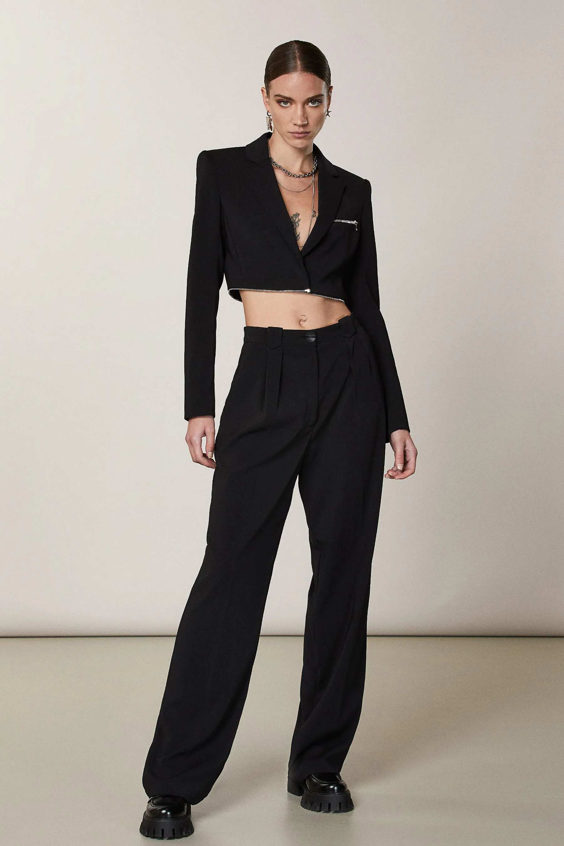 Giacca con zip essential patrizia pepe