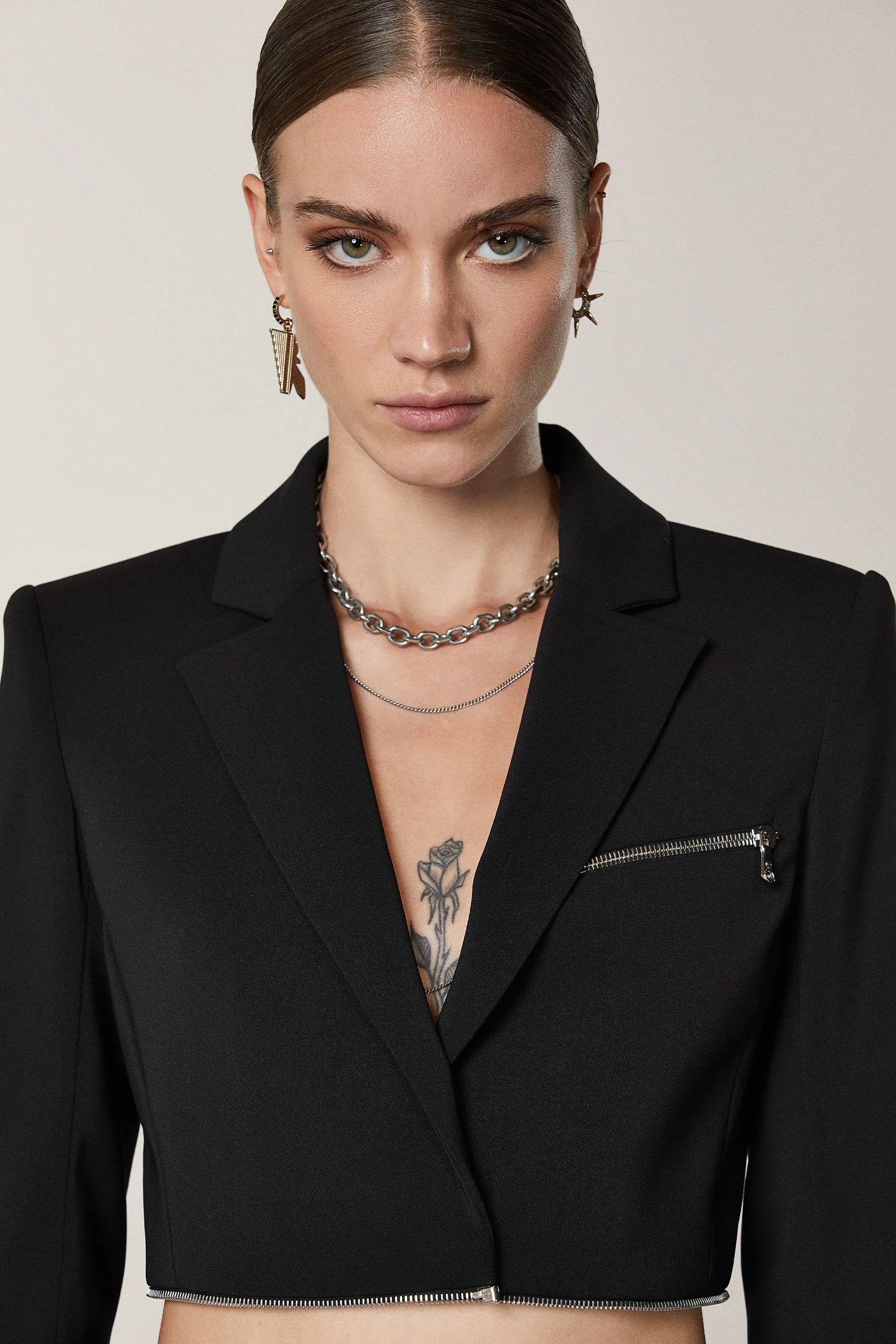 Giacca con zip essential patrizia pepe