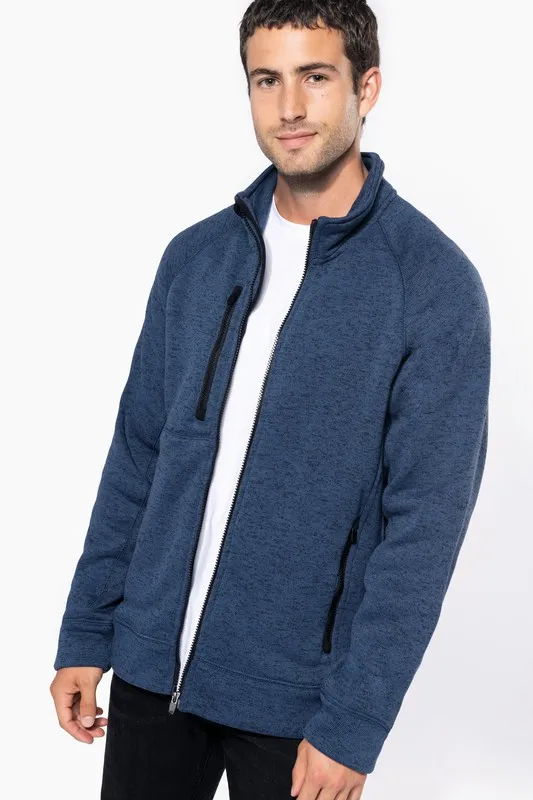 Giacca con zip Heather da uomo