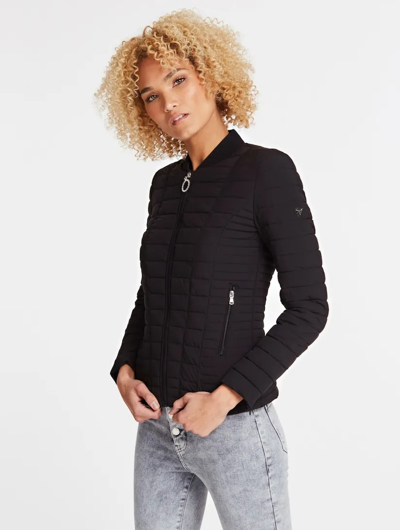 Giacca Guess donna con zip elasticizzata W01L92WCOG0
