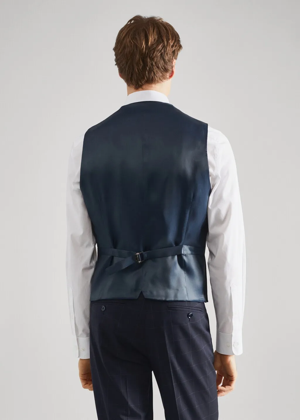 Gilet completo slim fit quadri