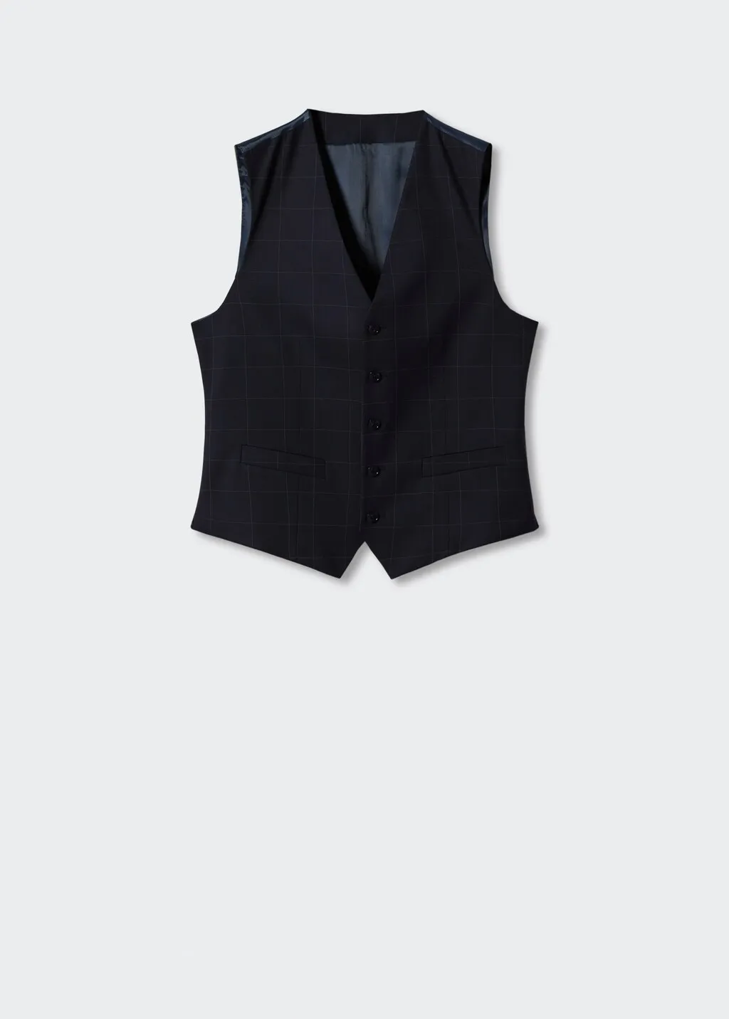 Gilet completo slim fit quadri