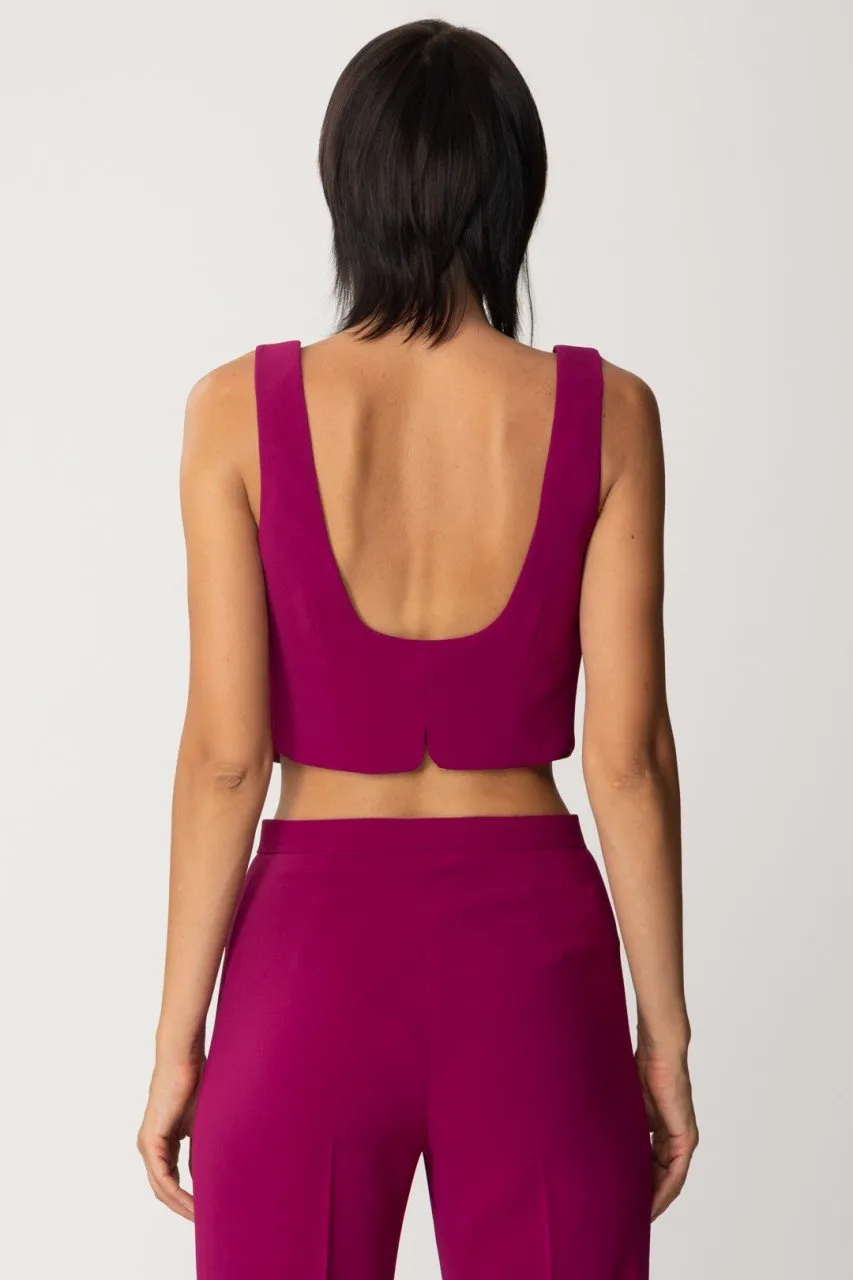 Gilet corto VIOLA BUGANVILLE