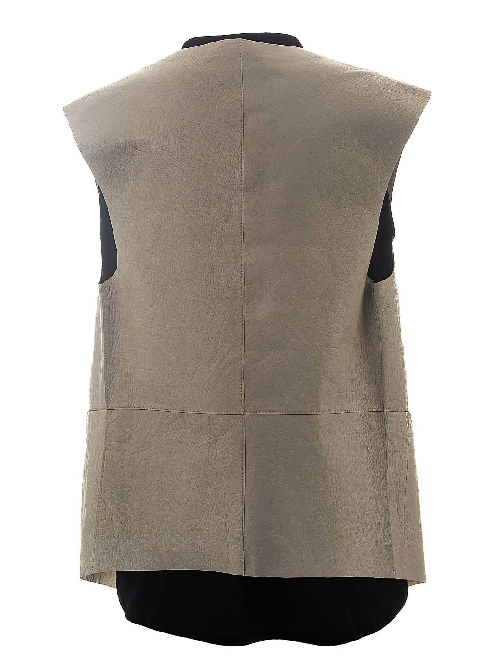 GILET GHIACCIO IN PELLE