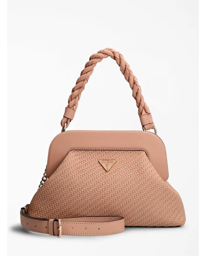 GUESS HASSIE VG839717 borsa tracolla crossbody intreccio rosa