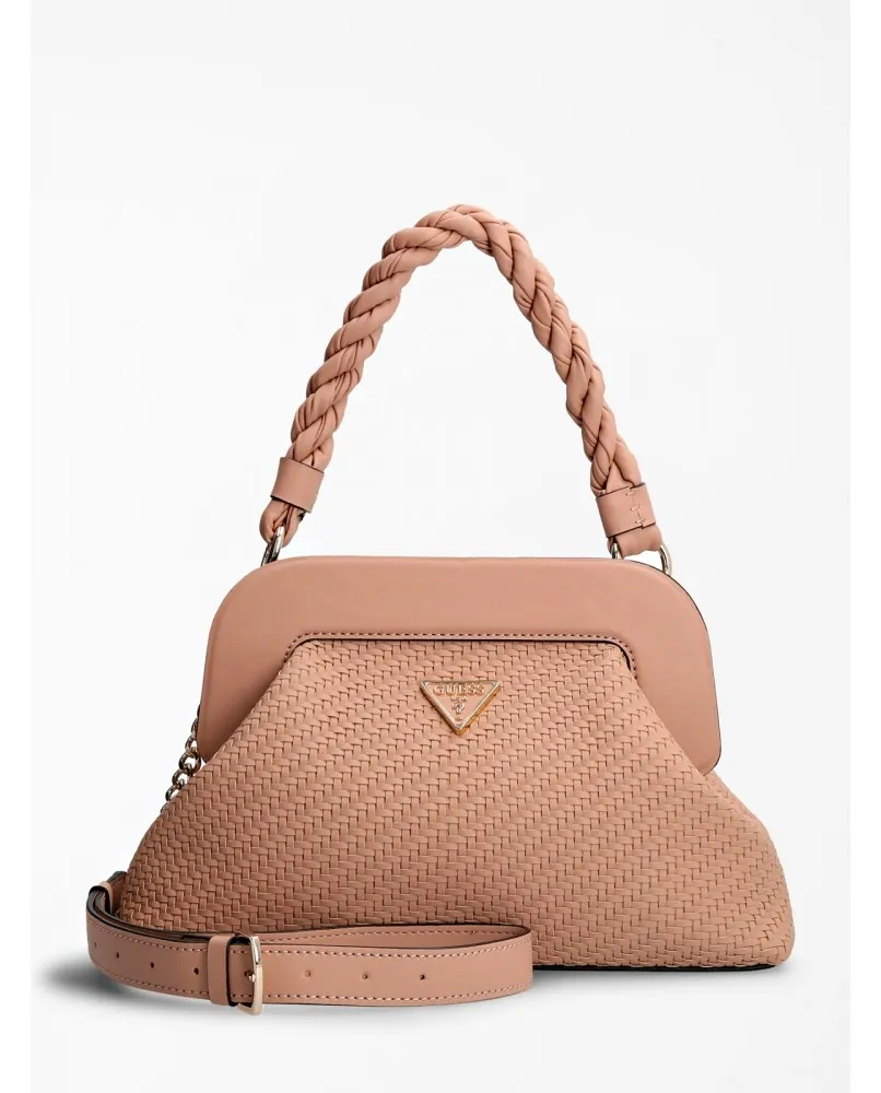 GUESS HASSIE VG839717 borsa tracolla crossbody intreccio rosa