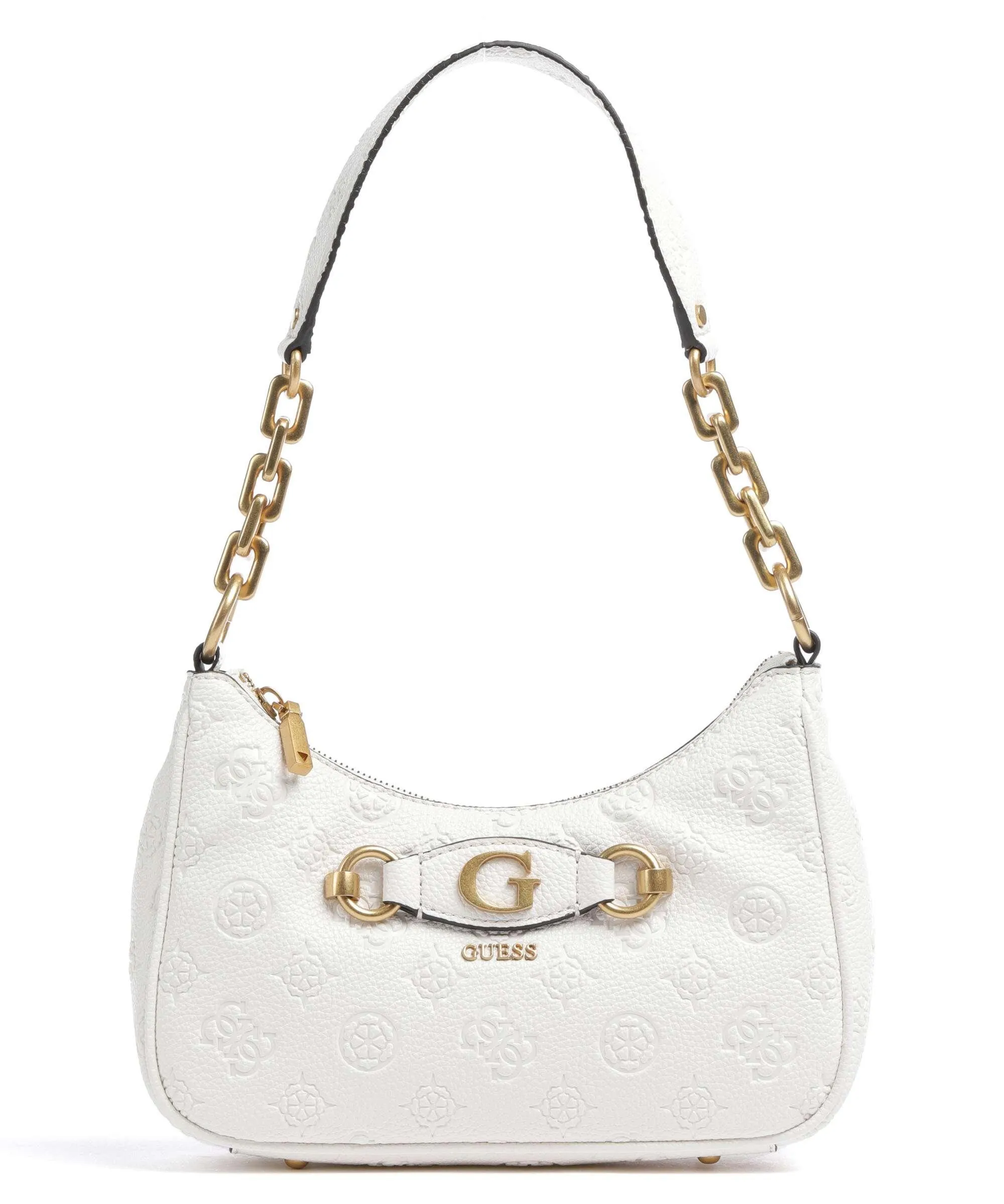  Guess Izzy Peony Borsa a spalla pelle sintetica bianco  