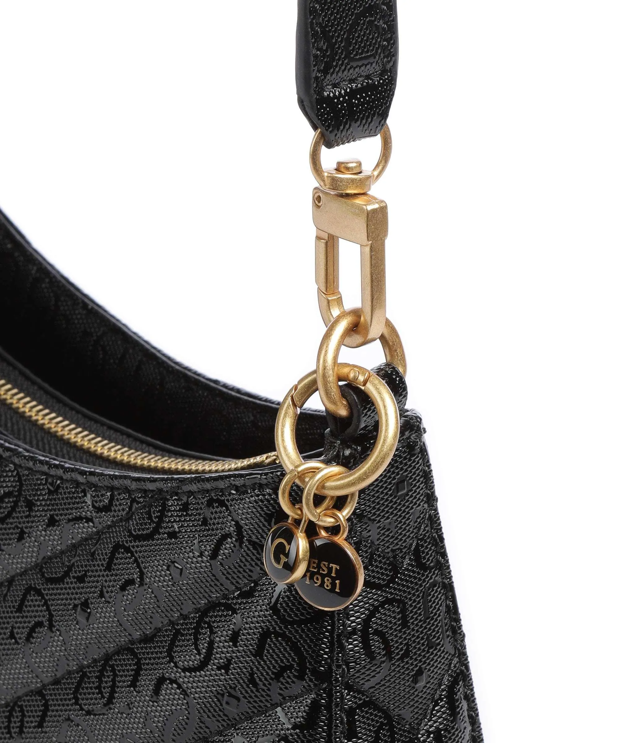 Guess Jania Borsa a spalla pelle sintetica nero  