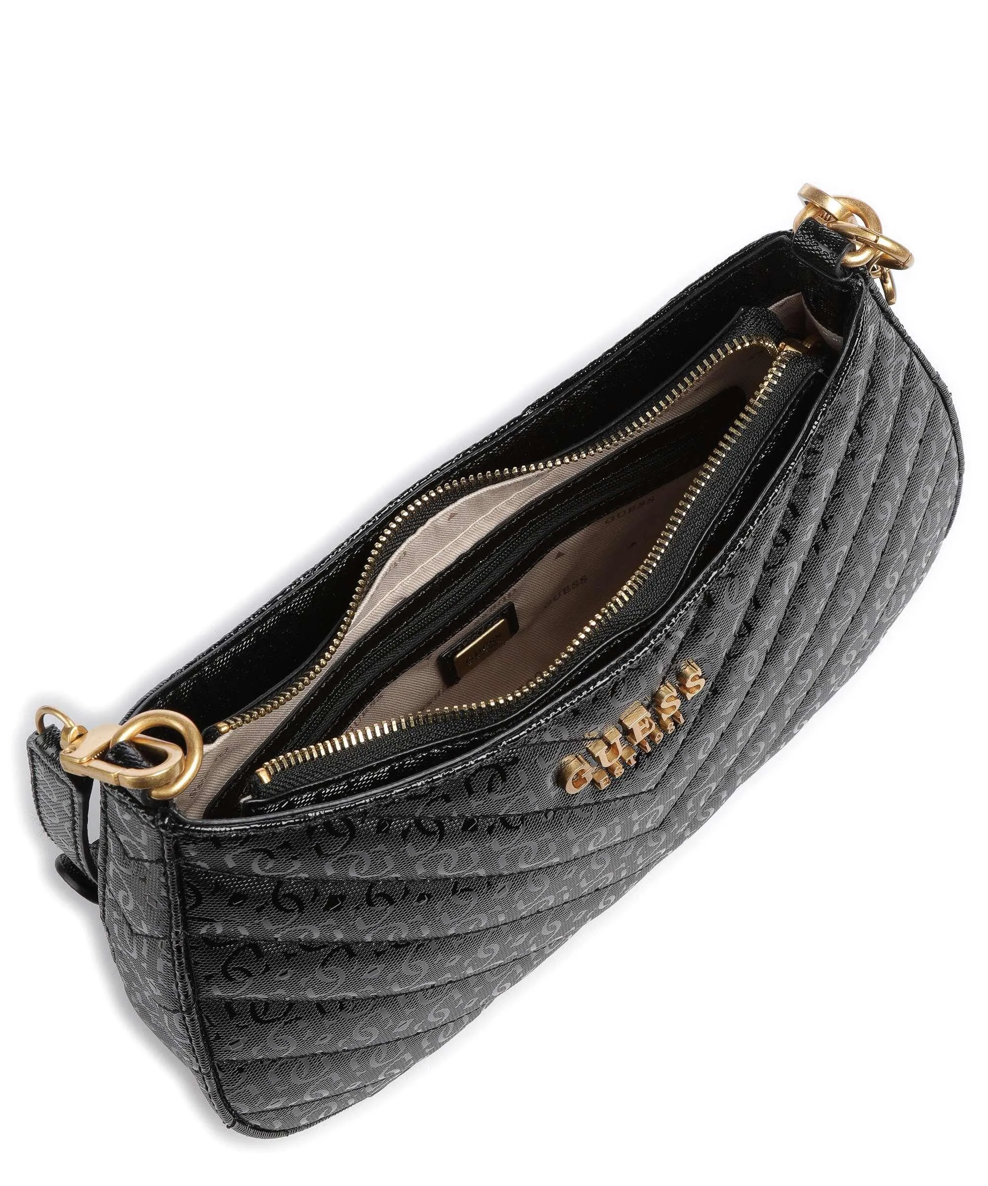  Guess Jania Borsa a spalla pelle sintetica nero  
