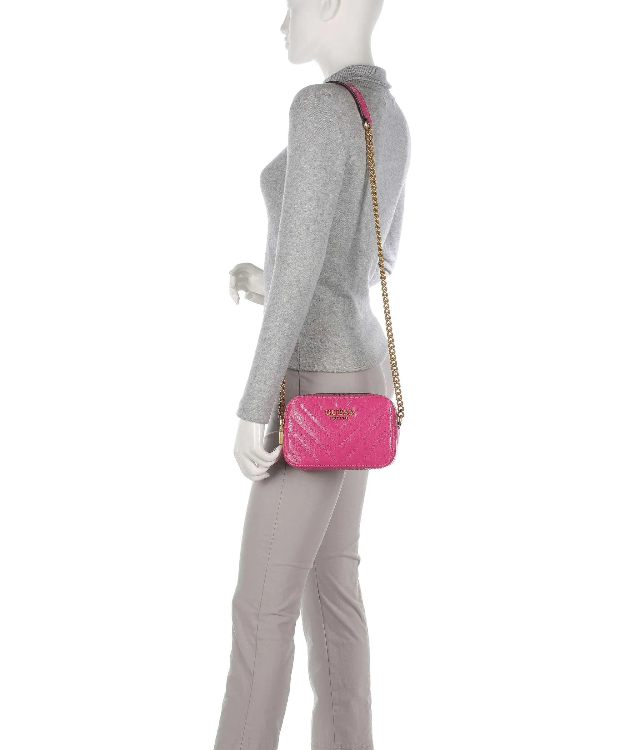  Guess Jania Borsa a tracolla pelle sintetica pink  