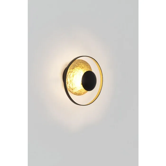 Holländer ECLIPSE Applique LED Oro, Nero, 3-Luci