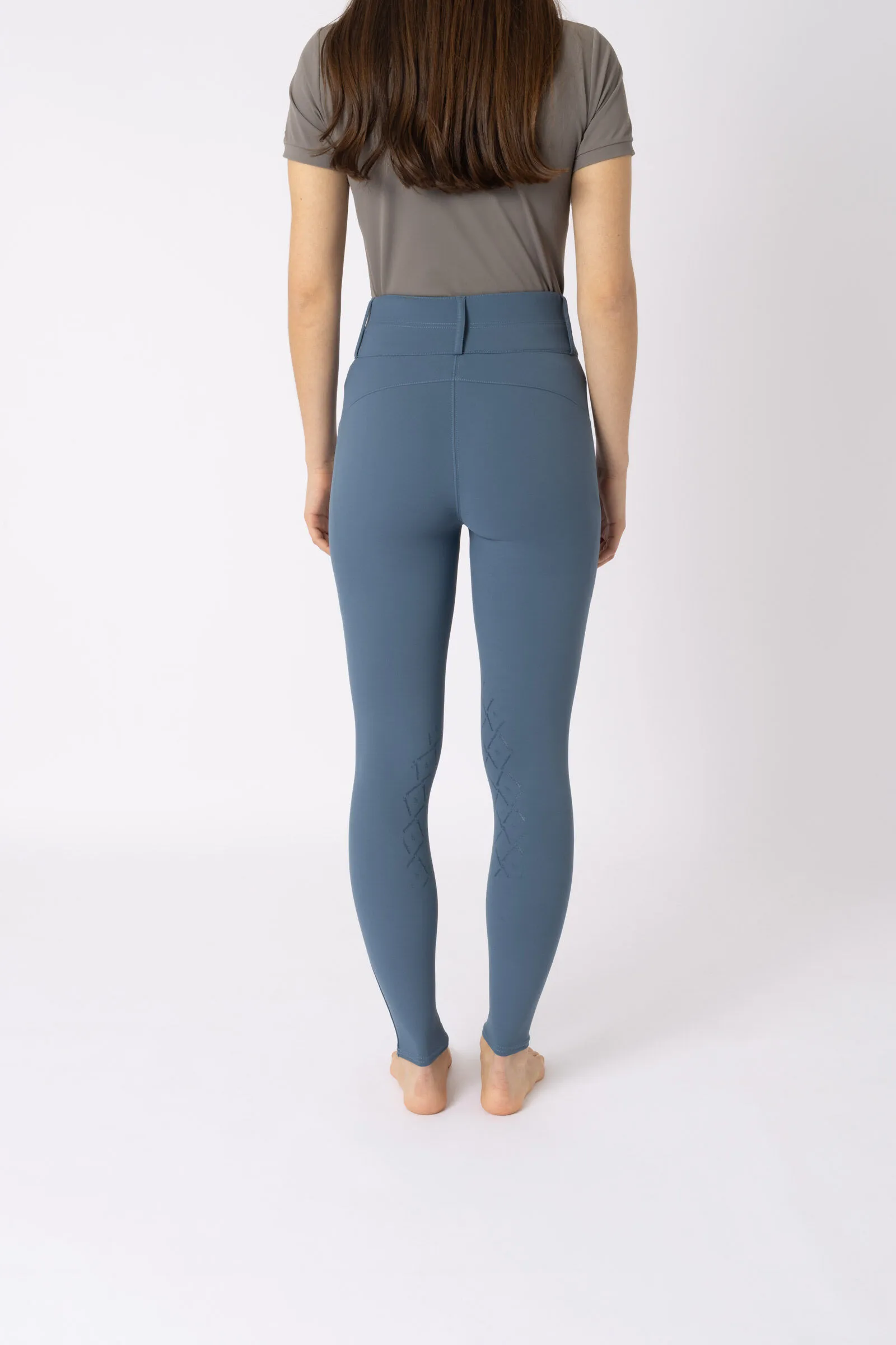 Horze Sophie Pantaloni da equitazione con vita alta e grip al ginocchio, per donna