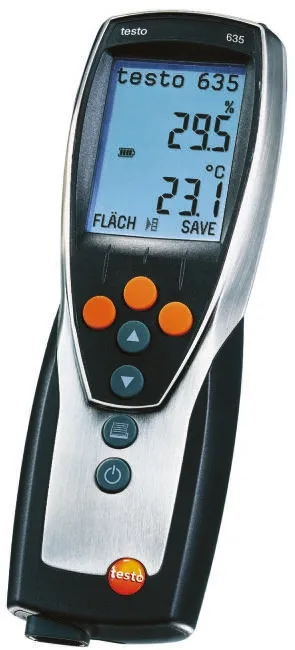 Igrometro Testo 635-2, +1370°C max., 100%RH max., interfaccia USB