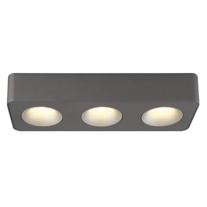 Illuminazione Globo Lighting Hangarau Plafoniera LED Grigio, 1-Luce
