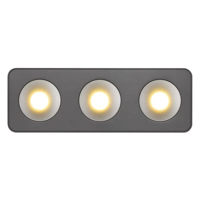 Illuminazione Globo Lighting Hangarau Plafoniera LED Grigio, 1-Luce