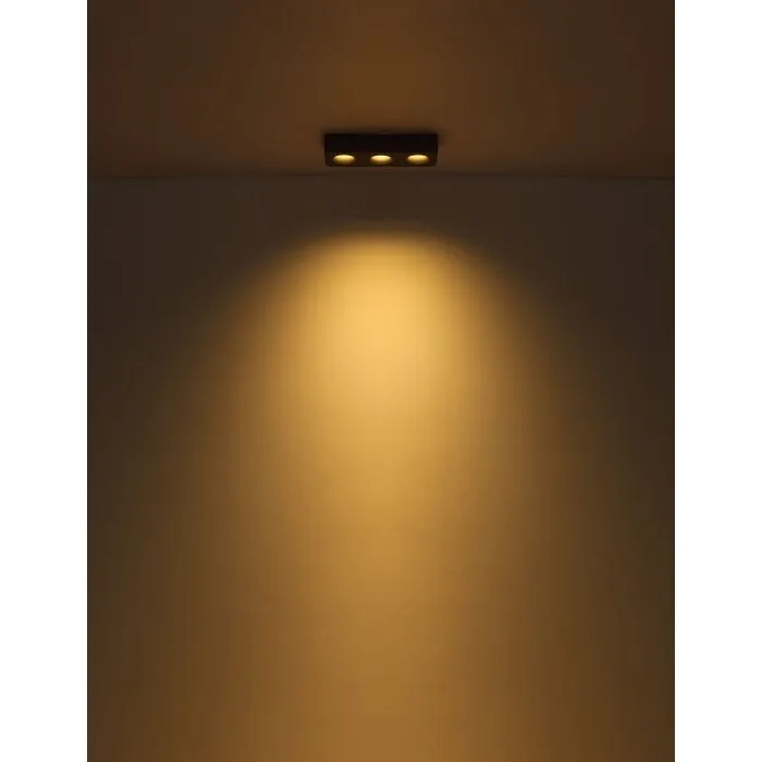 Illuminazione Globo Lighting Hangarau Plafoniera LED Grigio, 1-Luce
