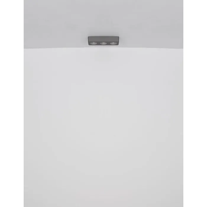 Illuminazione Globo Lighting Hangarau Plafoniera LED Grigio, 1-Luce