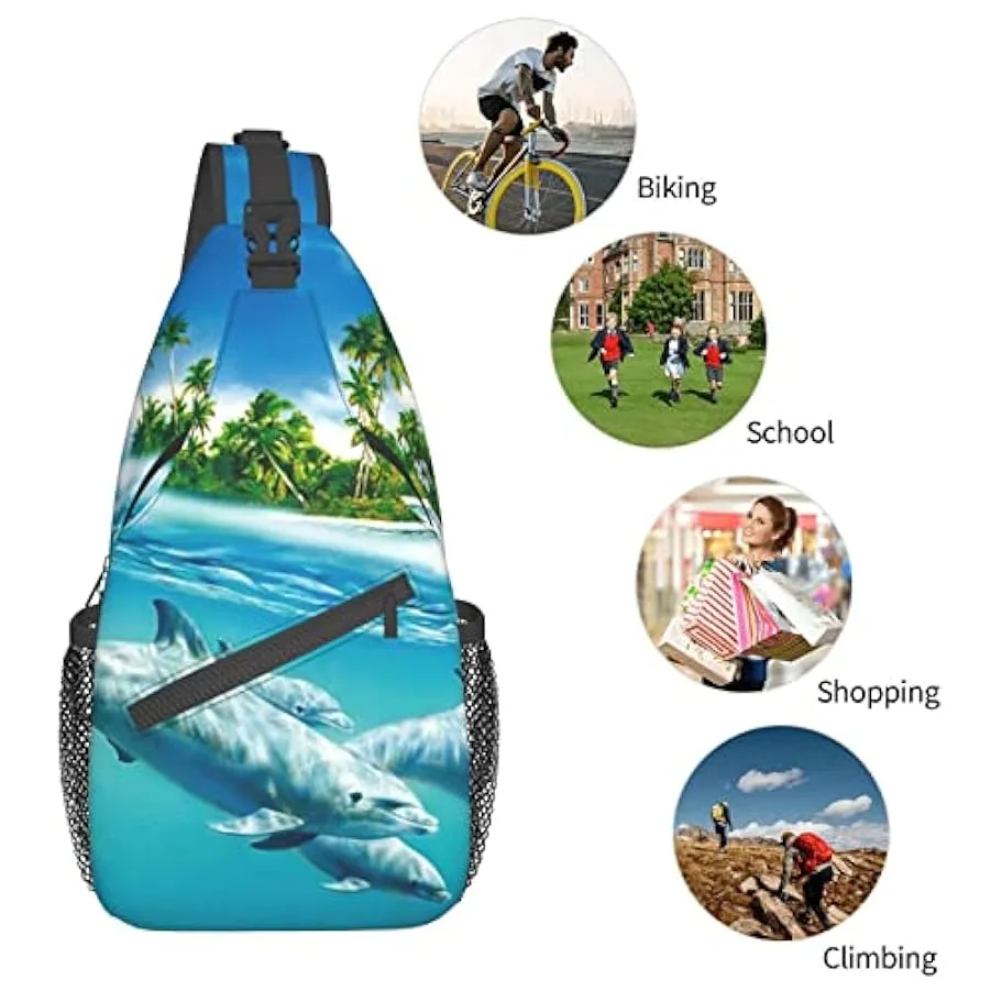 IUBBKI Zaino a tracolla Daypack Borsa a tracolla grande con portabottiglie per uomo Donna Palestra Viaggio Escursionismo Borse p