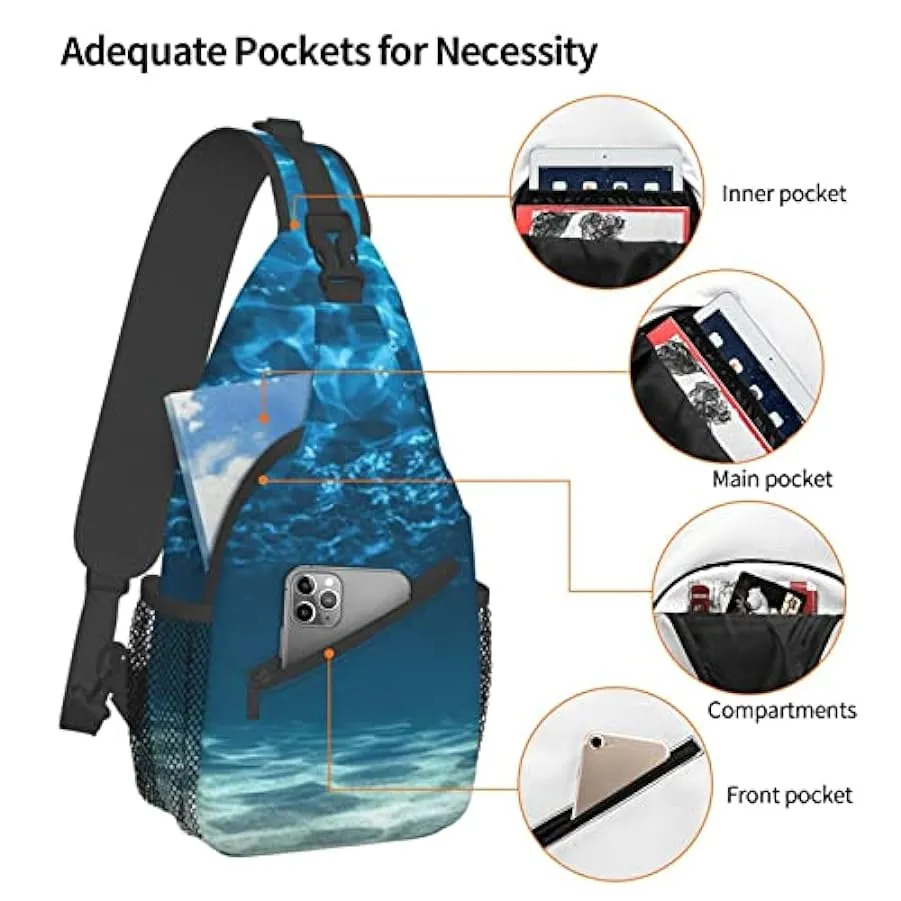 IUBBKI Zaino a tracolla Daypack Borsa a tracolla grande con portabottiglie per uomo Donna Palestra Viaggio Escursionismo Borse p