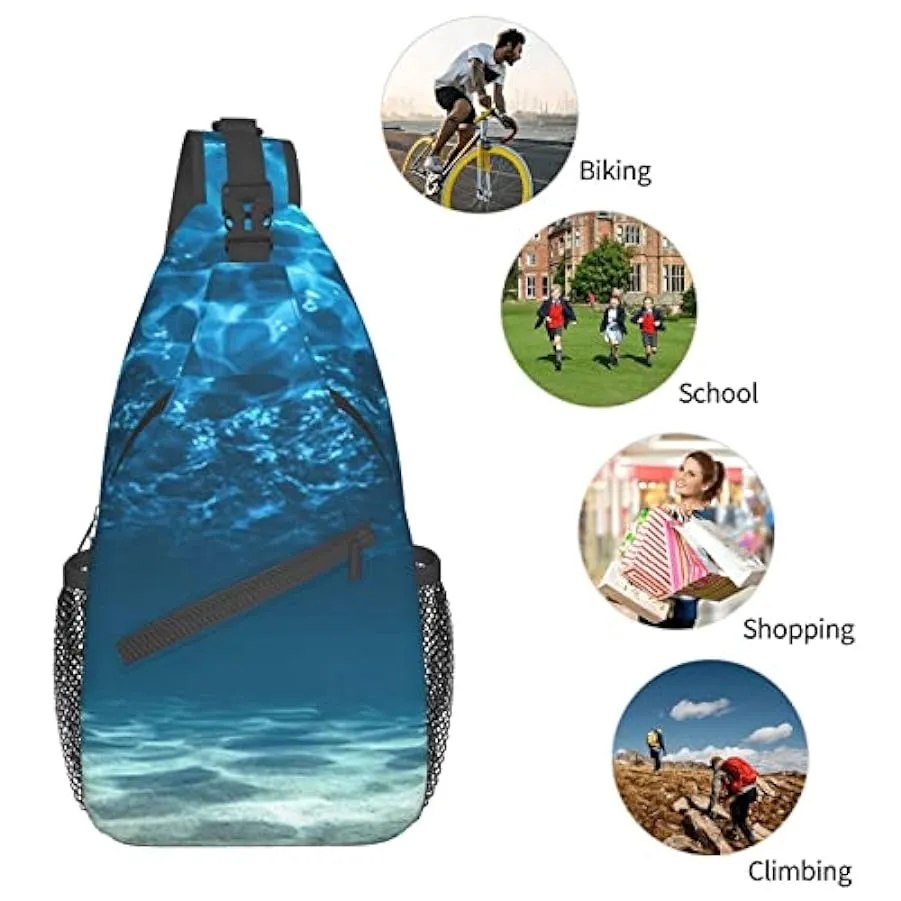 IUBBKI Zaino a tracolla Daypack Borsa a tracolla grande con portabottiglie per uomo Donna Palestra Viaggio Escursionismo Borse p