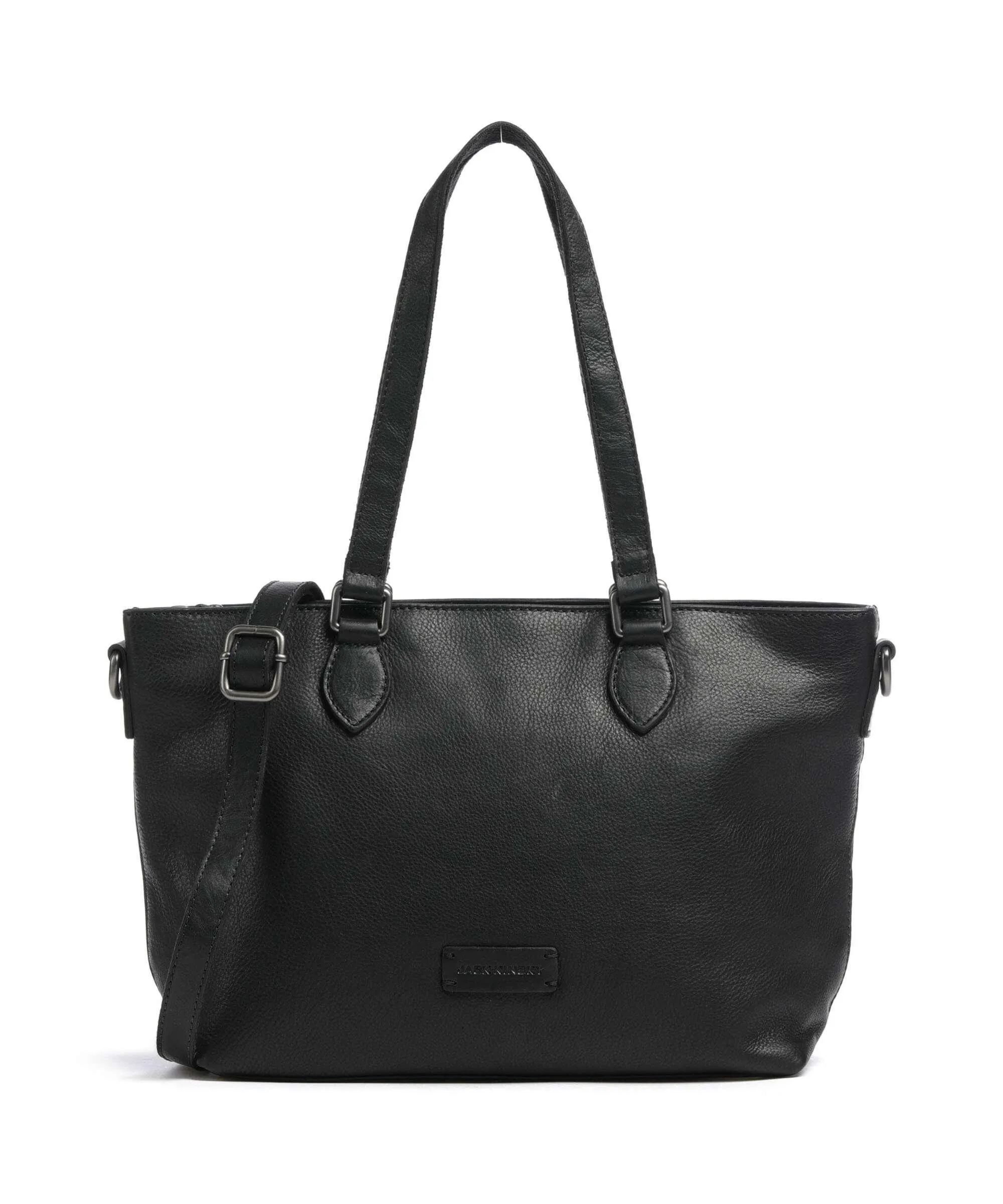  Jack Kinsky Montreal 23N Borsa shopper pelle granulata nero  
