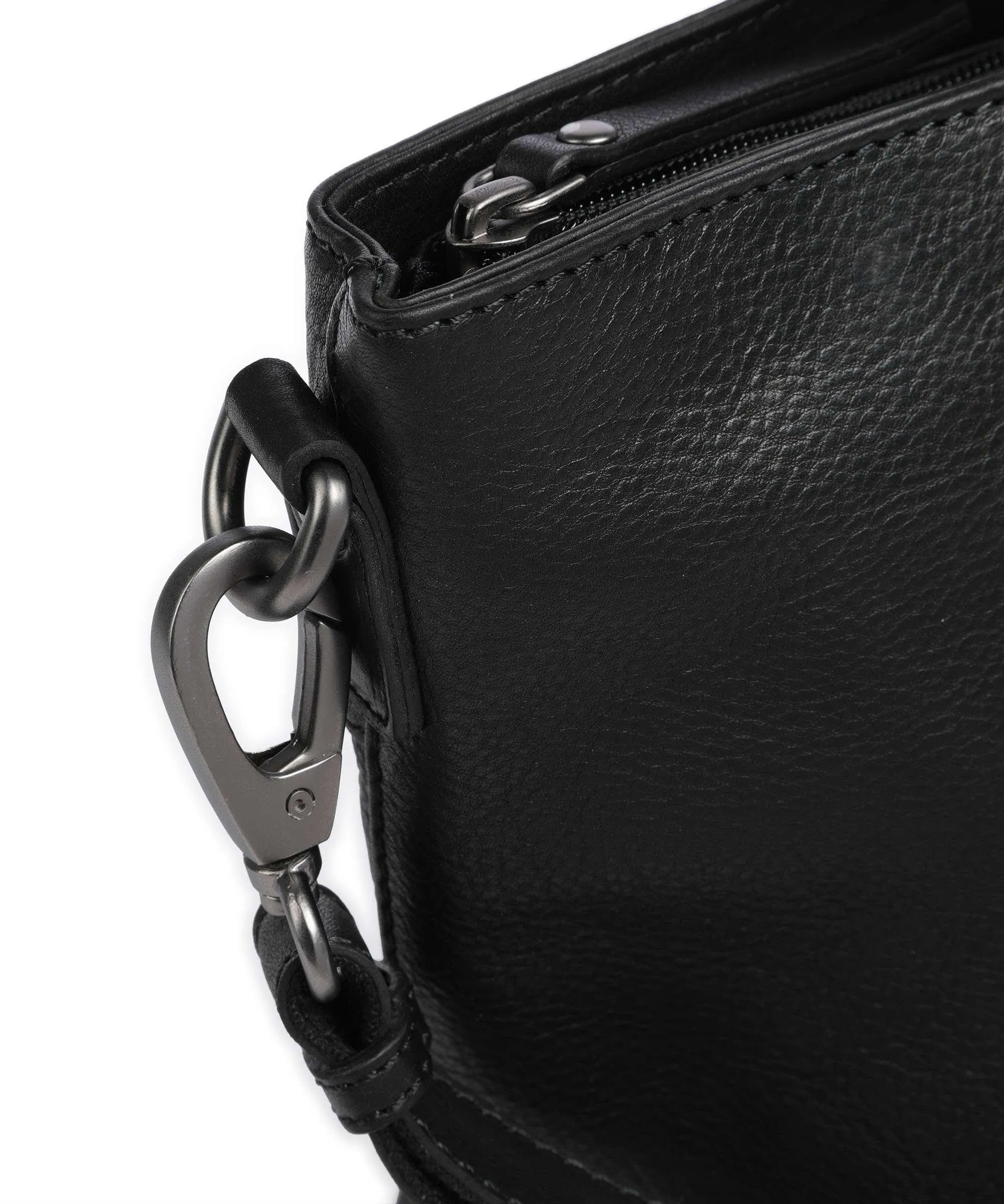  Jack Kinsky Montreal 23N Borsa shopper pelle granulata nero  
