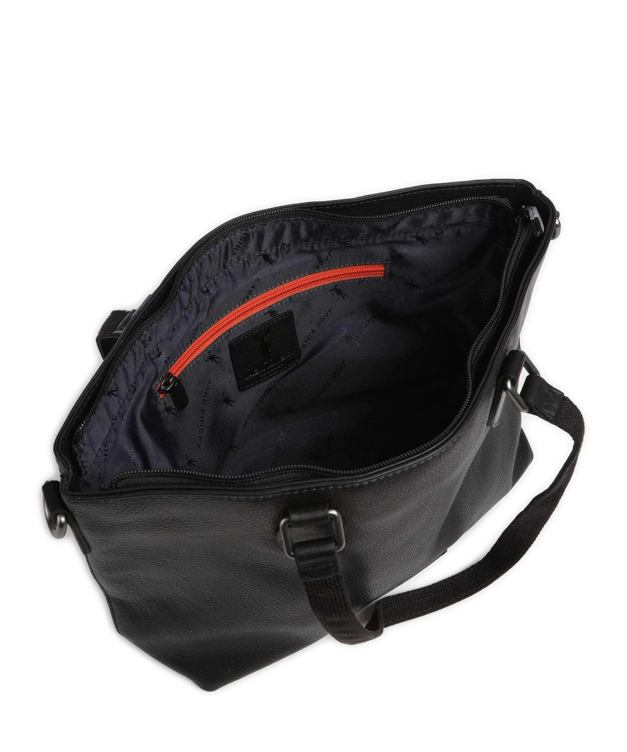  Jack Kinsky Montreal 23N Borsa shopper pelle granulata nero  